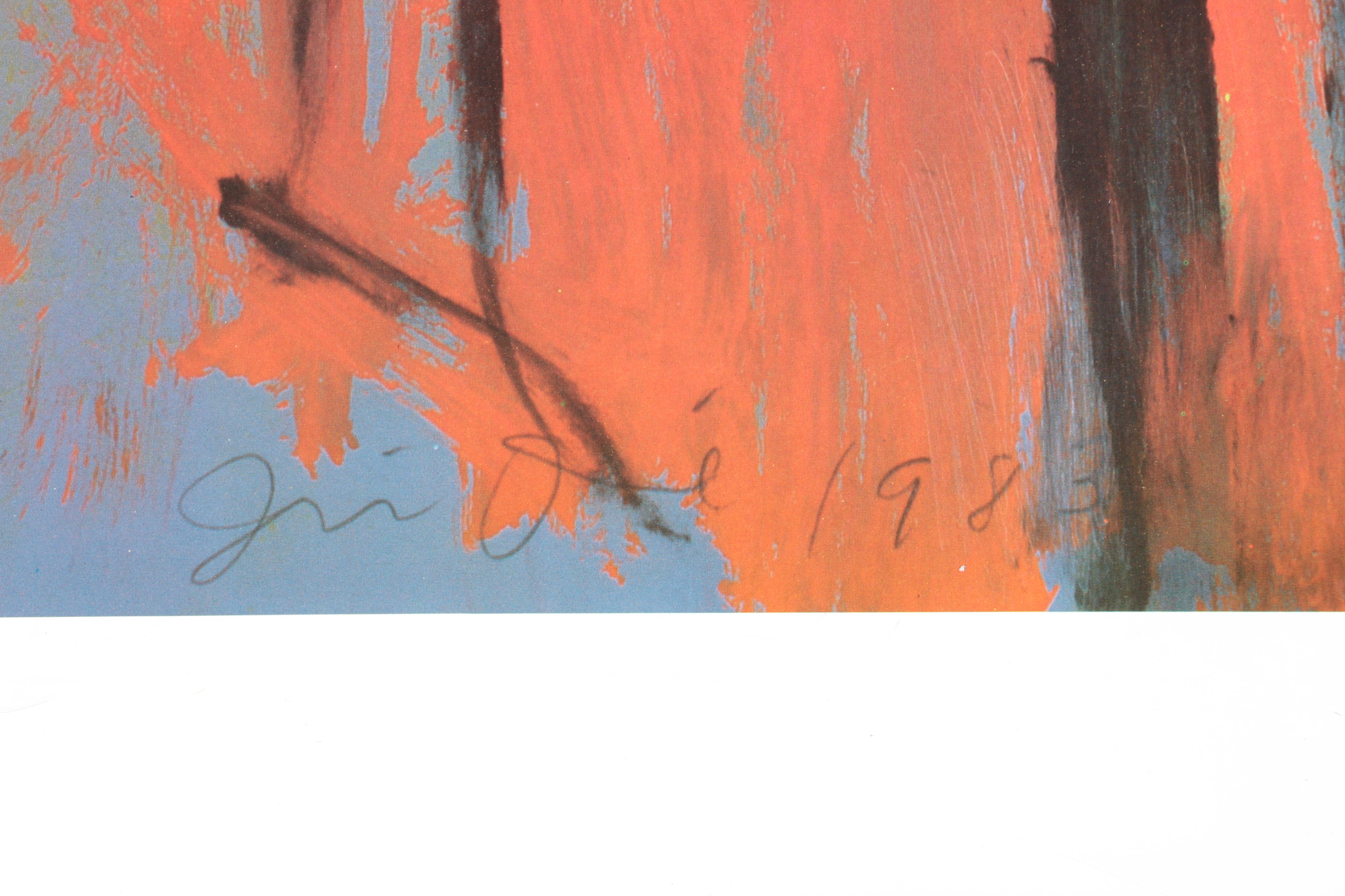 Jim Dine Limited Edition Offset Lithograph Exhibition Poster