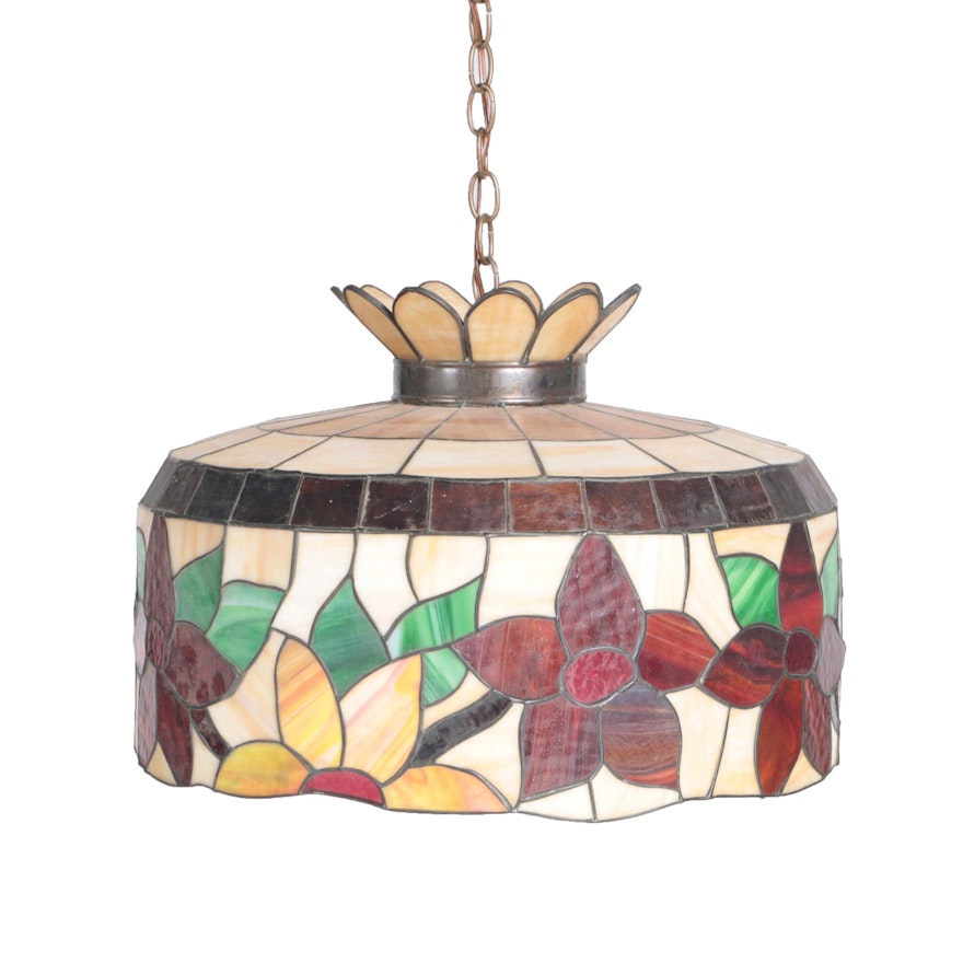 Stained Glass Hanging Light Fixture