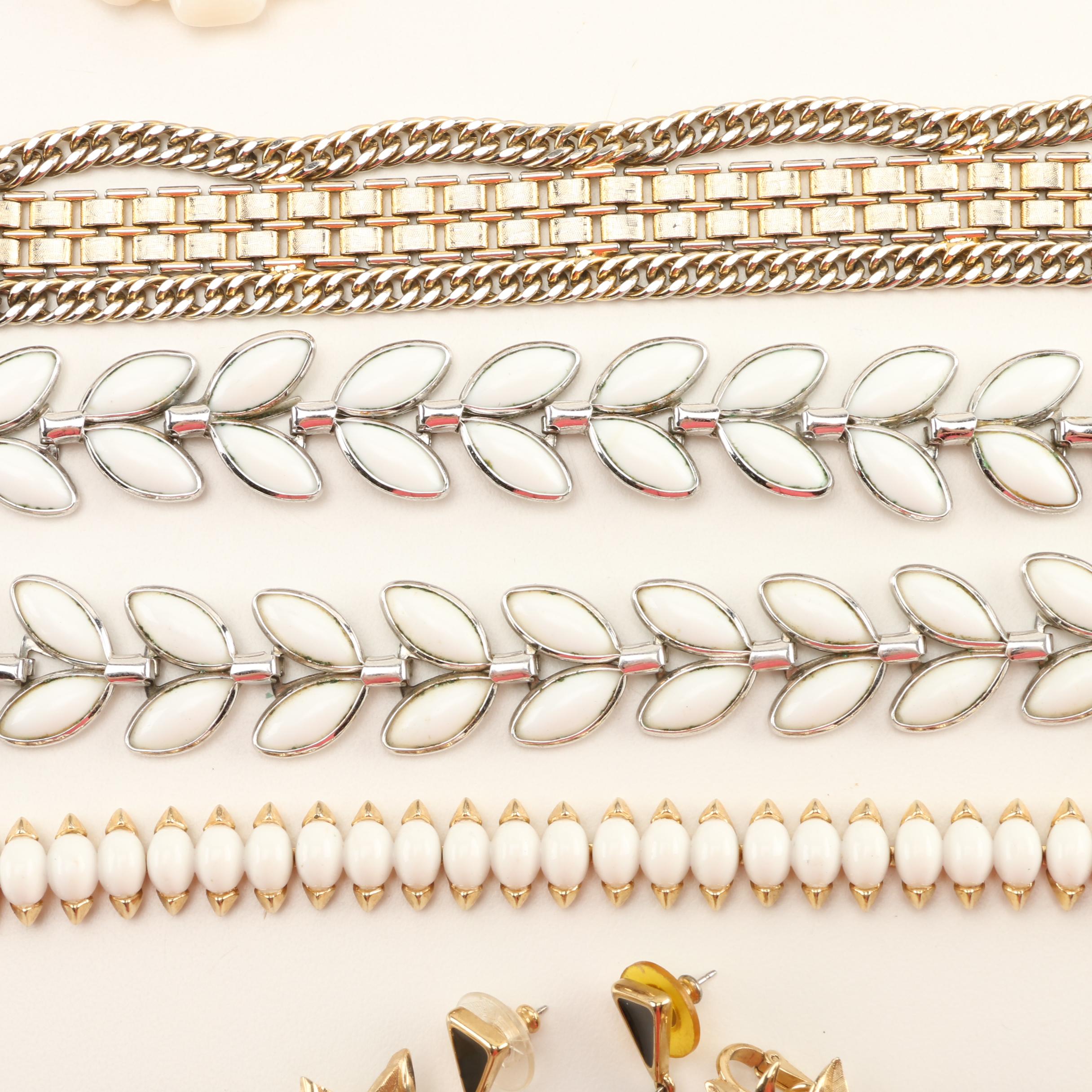 Art Deco Inspired Jewelry Including Trifari and Whiting and Davis