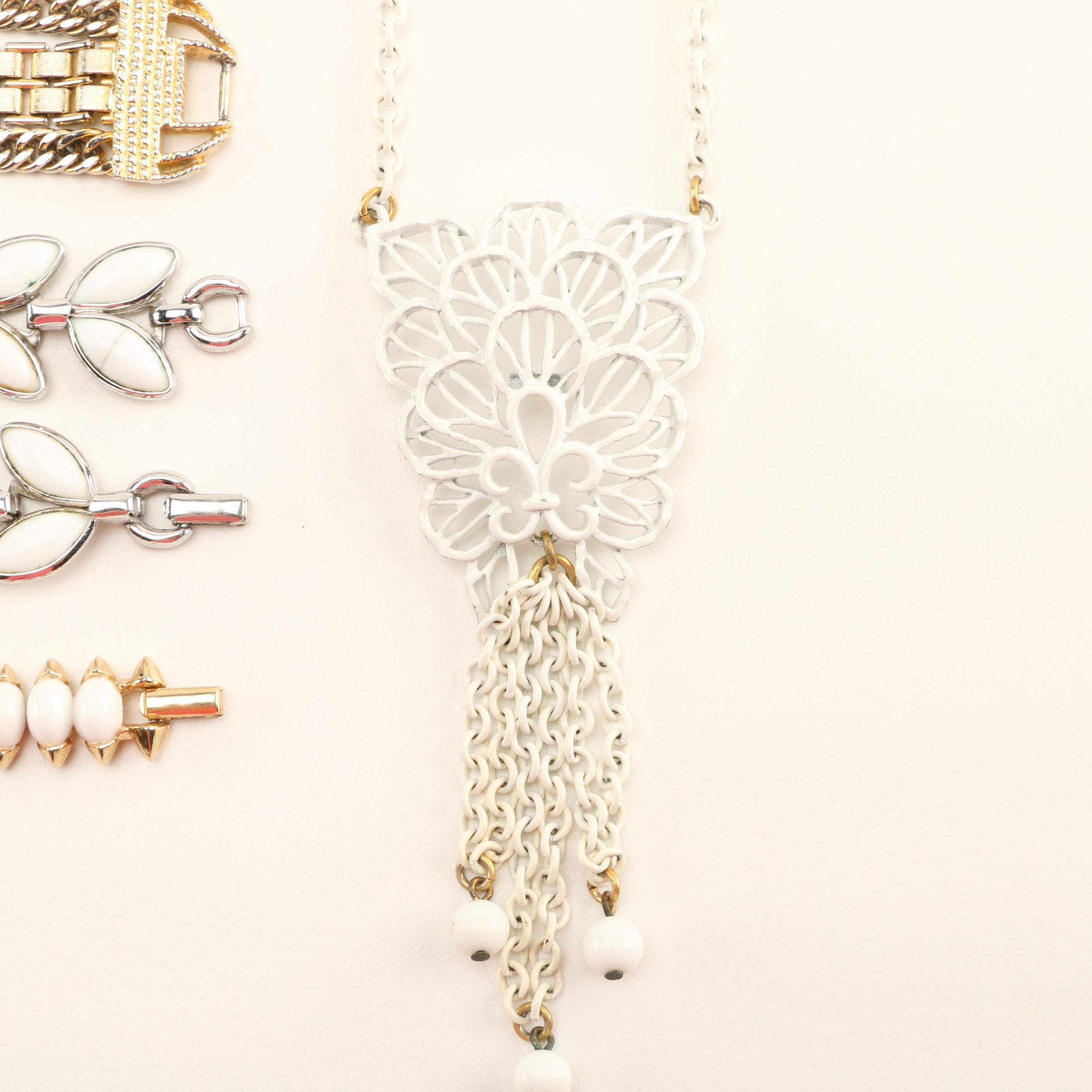 Art Deco Inspired Jewelry Including Trifari and Whiting and Davis