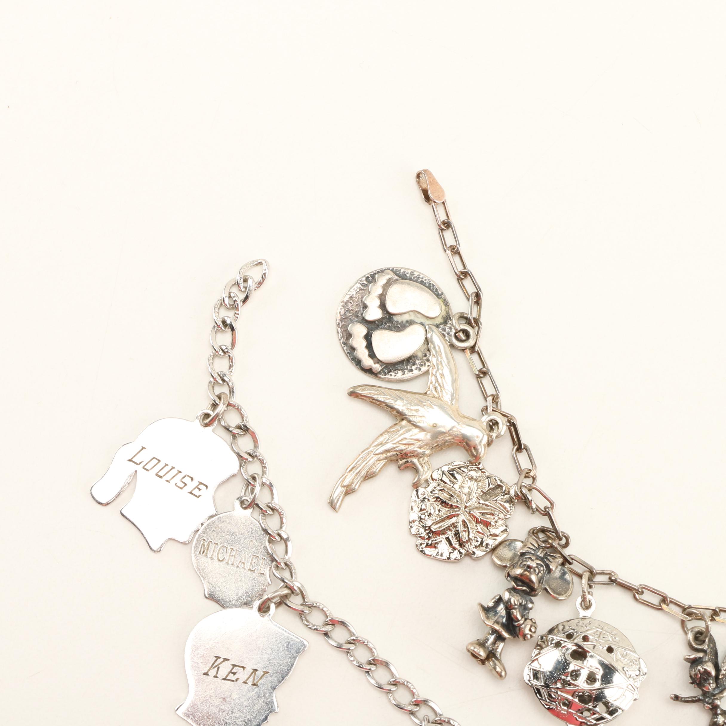 Sterling Silver Charm Bracelets