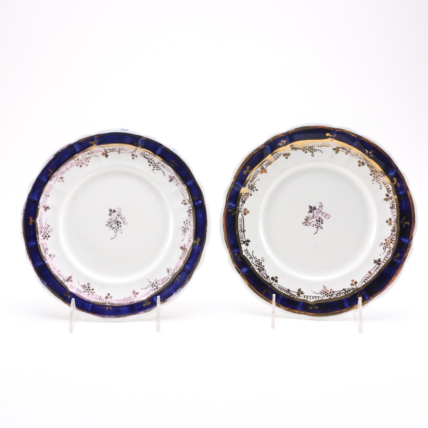 Pair of Antique Porcelain Plates