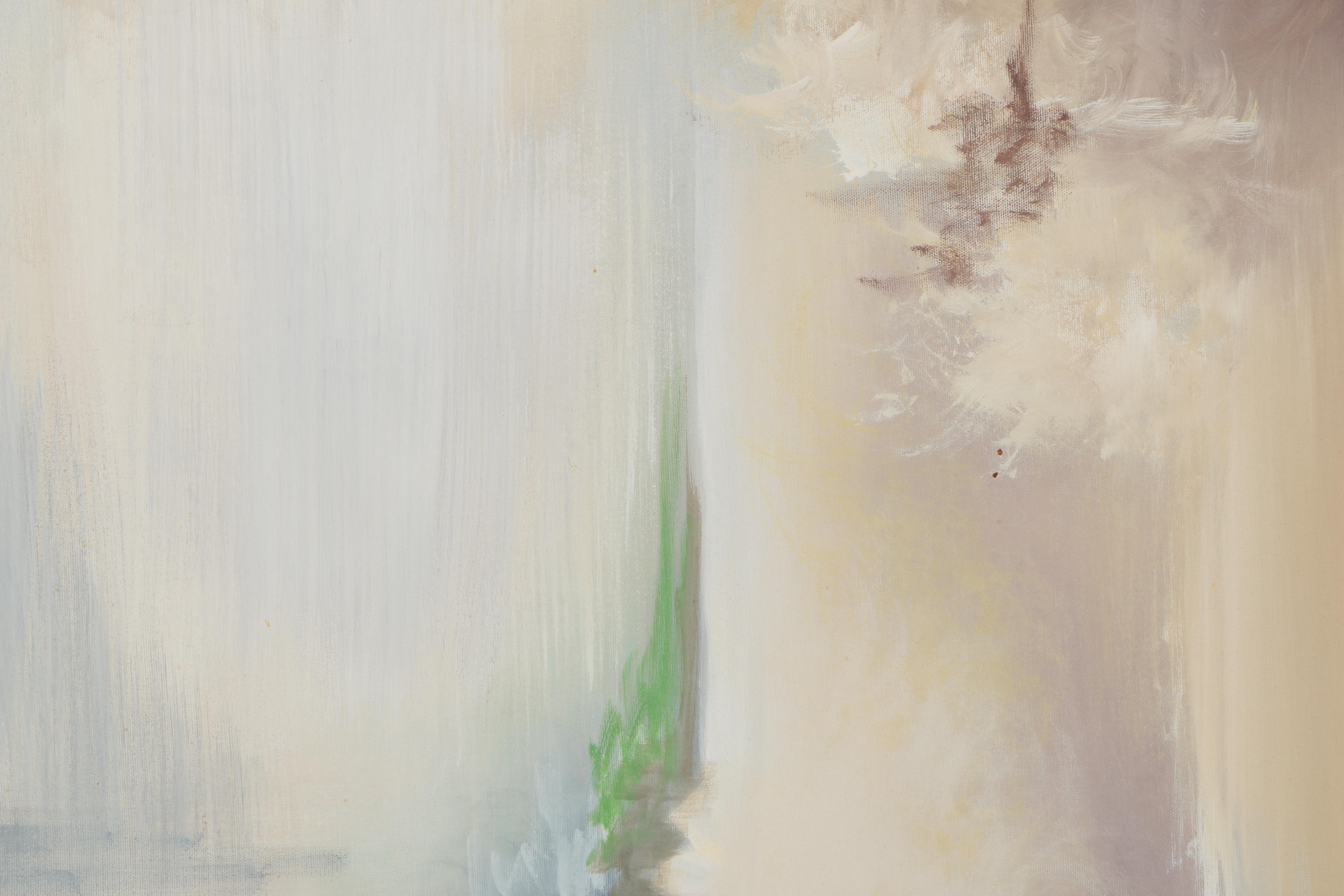 P. Girard Abstract Oil Painting on Canvas "Center Force"