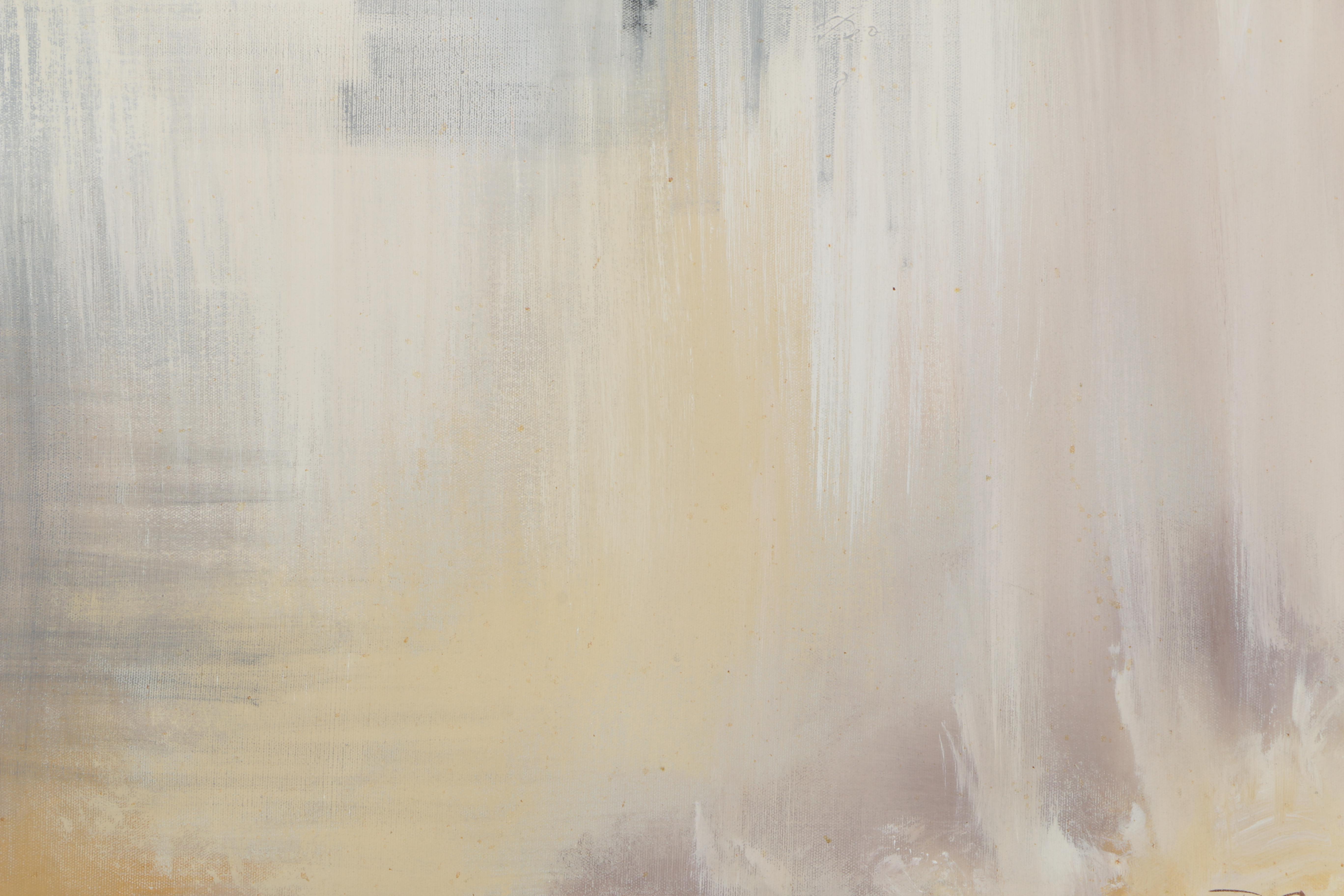 P. Girard Abstract Oil Painting on Canvas "Center Force"