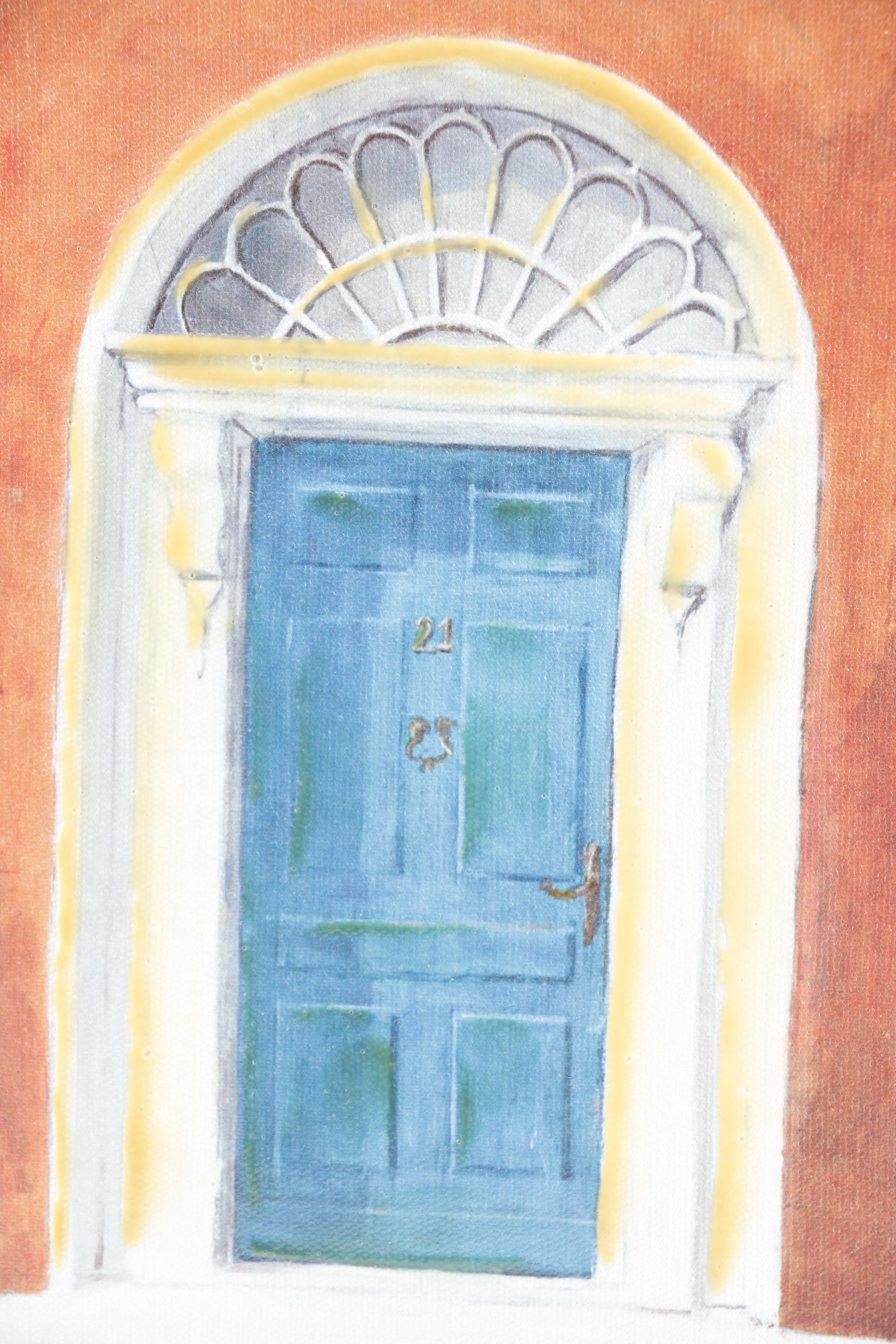 Embellished Giclee Print of Doorway