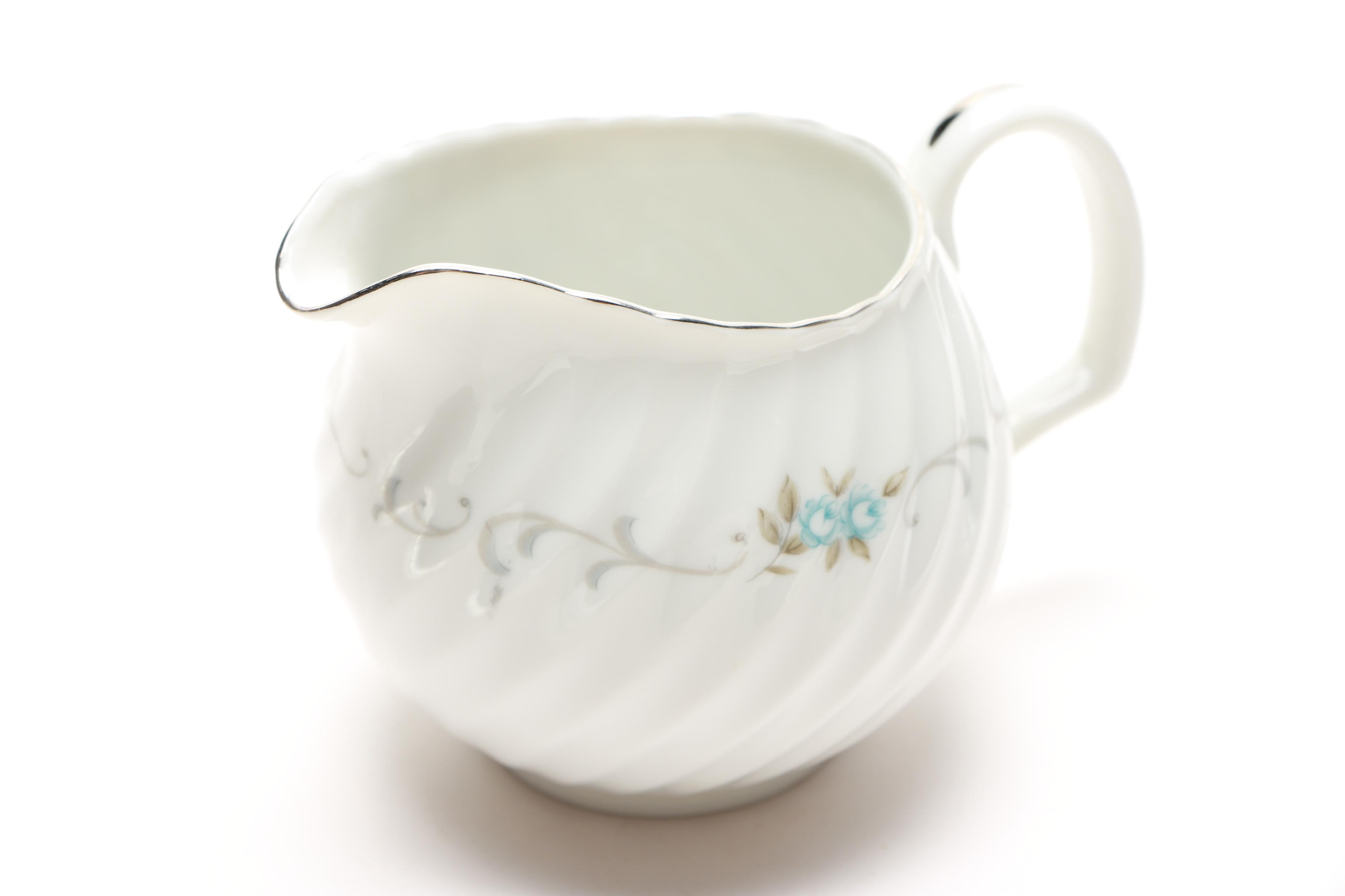 Mikasa Creamer and Additional Porcelain Tableware