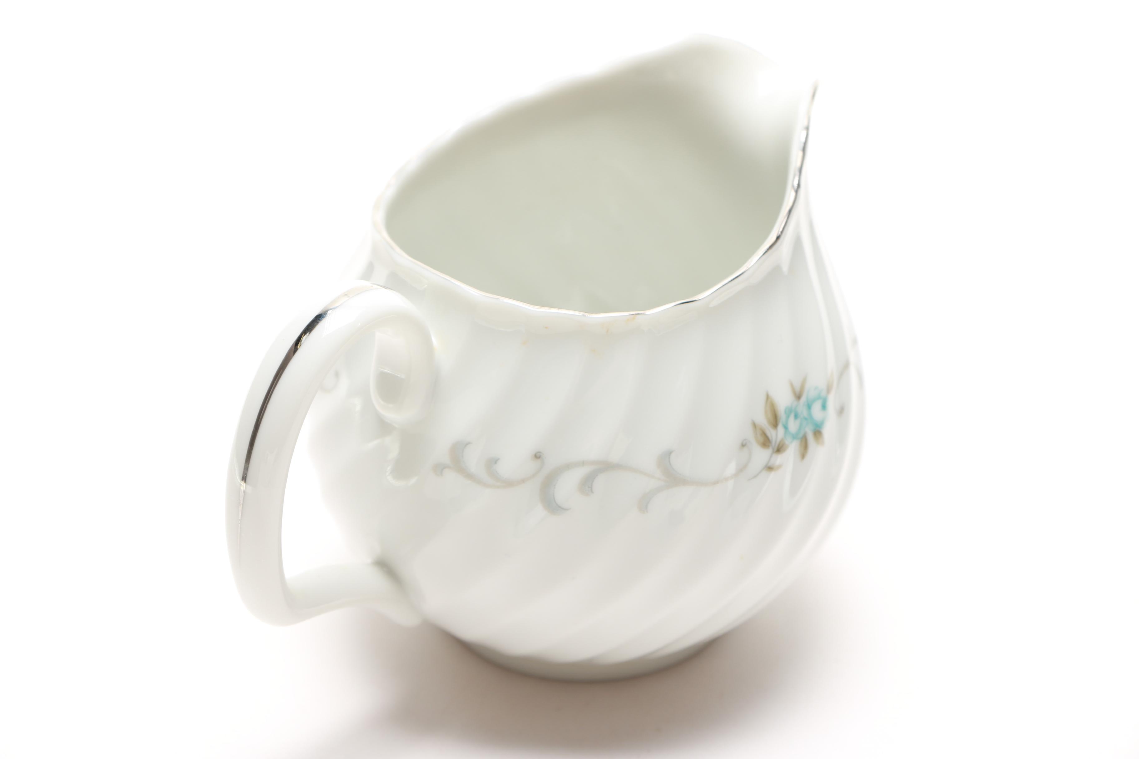 Mikasa Creamer and Additional Porcelain Tableware