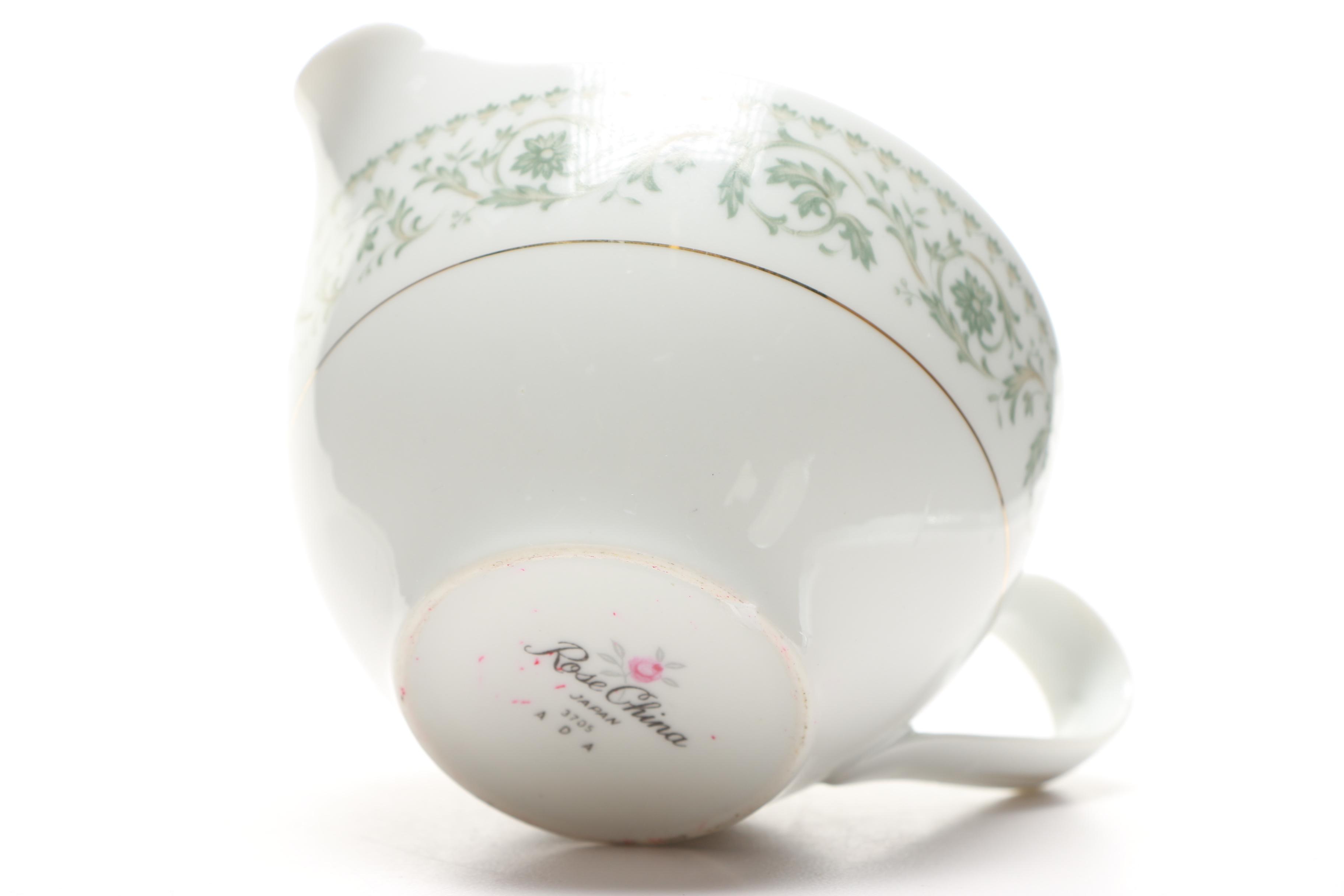 Mikasa Creamer and Additional Porcelain Tableware