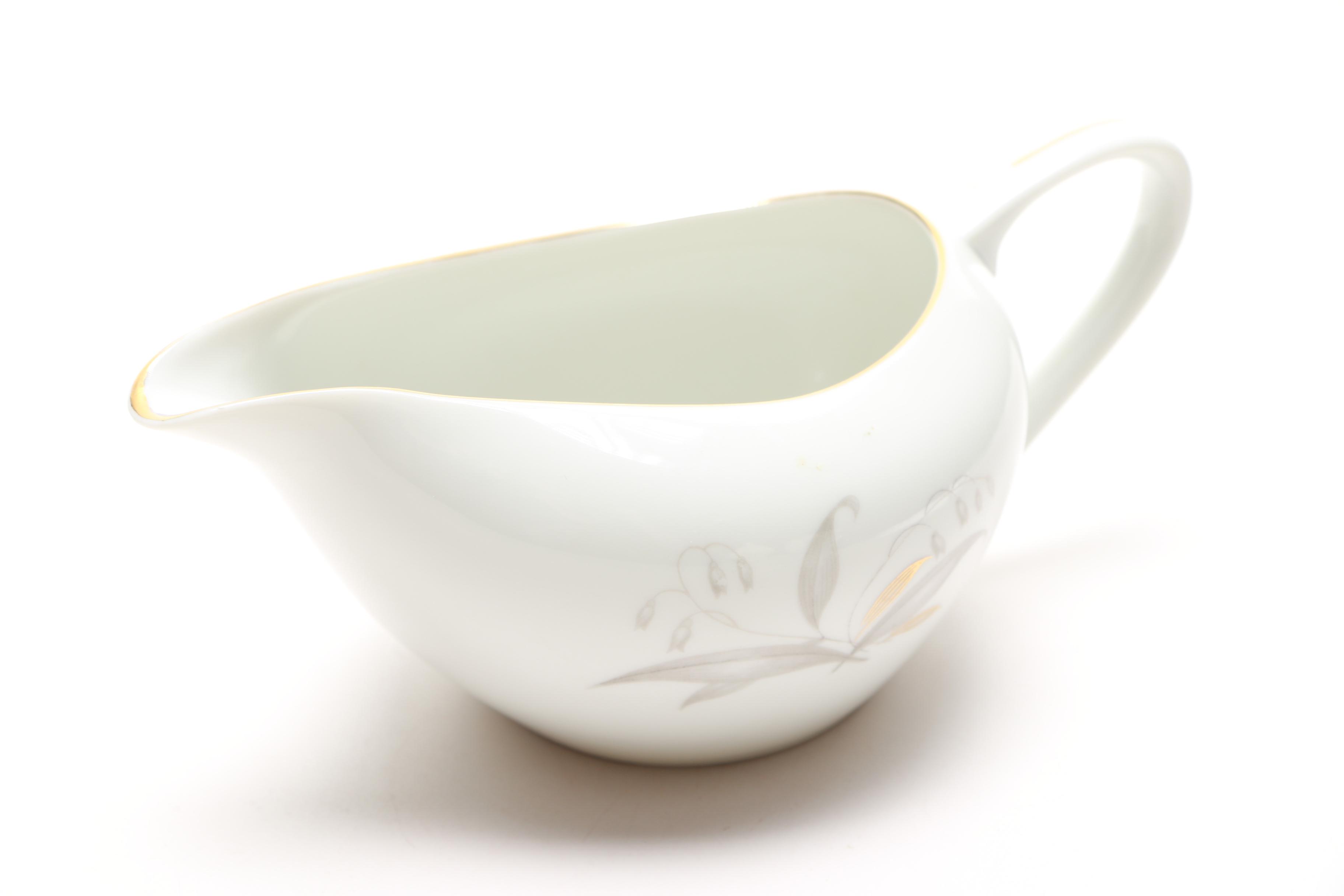 Mikasa Creamer and Additional Porcelain Tableware