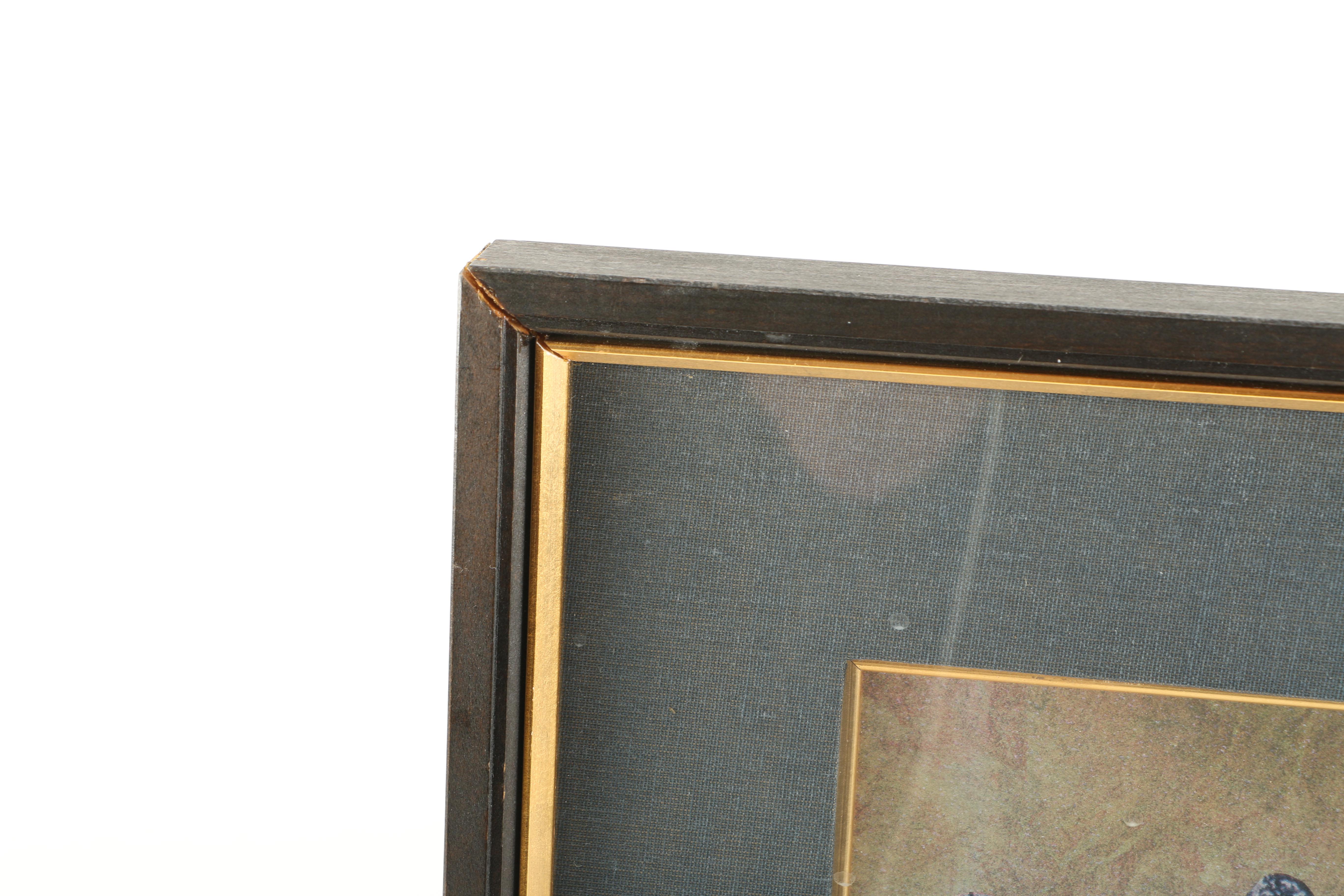 Offset Lithograph After Japanese Takamatsuzuka Tumul Mural Painting