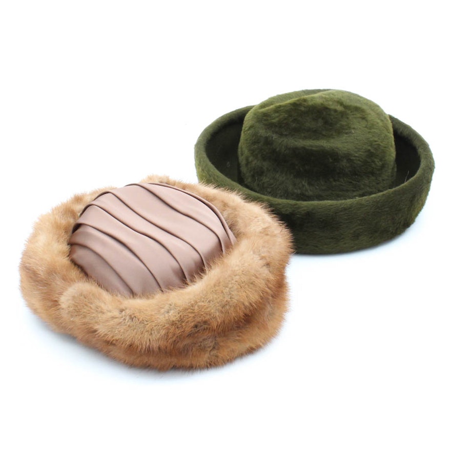 Erron's Fur Hat with Faux Fur Hat by Dowa