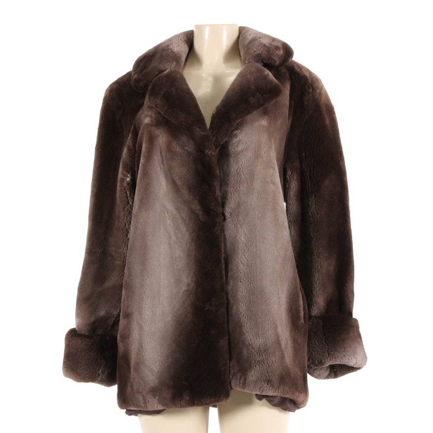 Sheared Beaver Fur Jacket