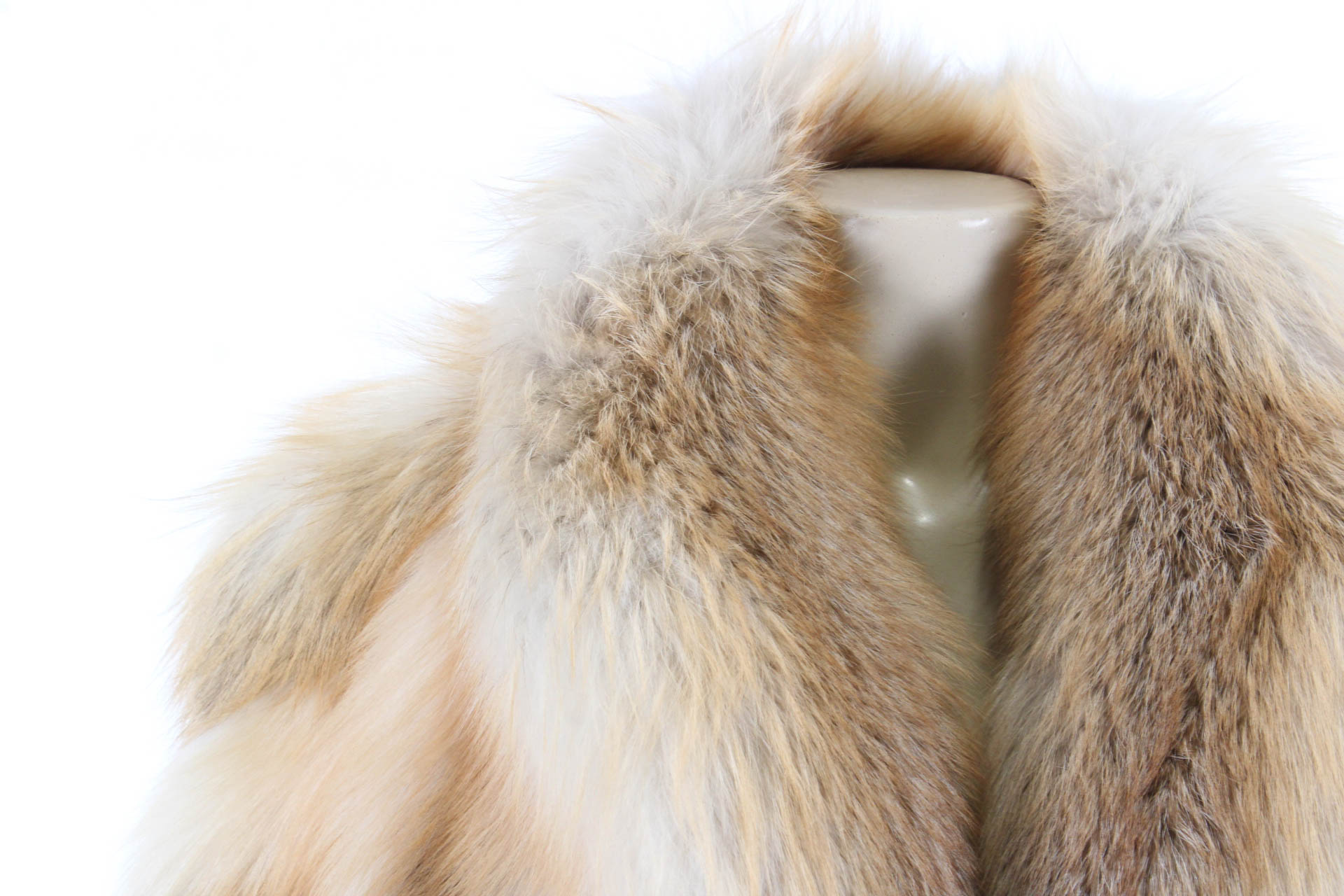 Golden Island Fox Fur Coat