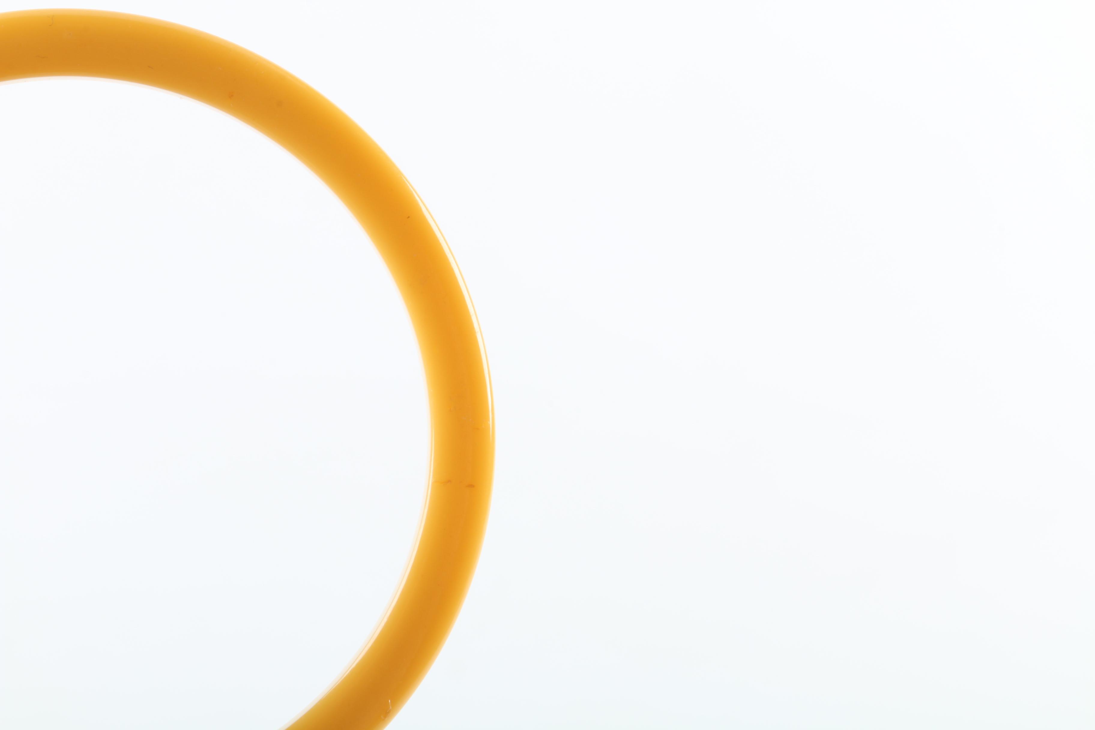 Yellow Bakelite Bangles