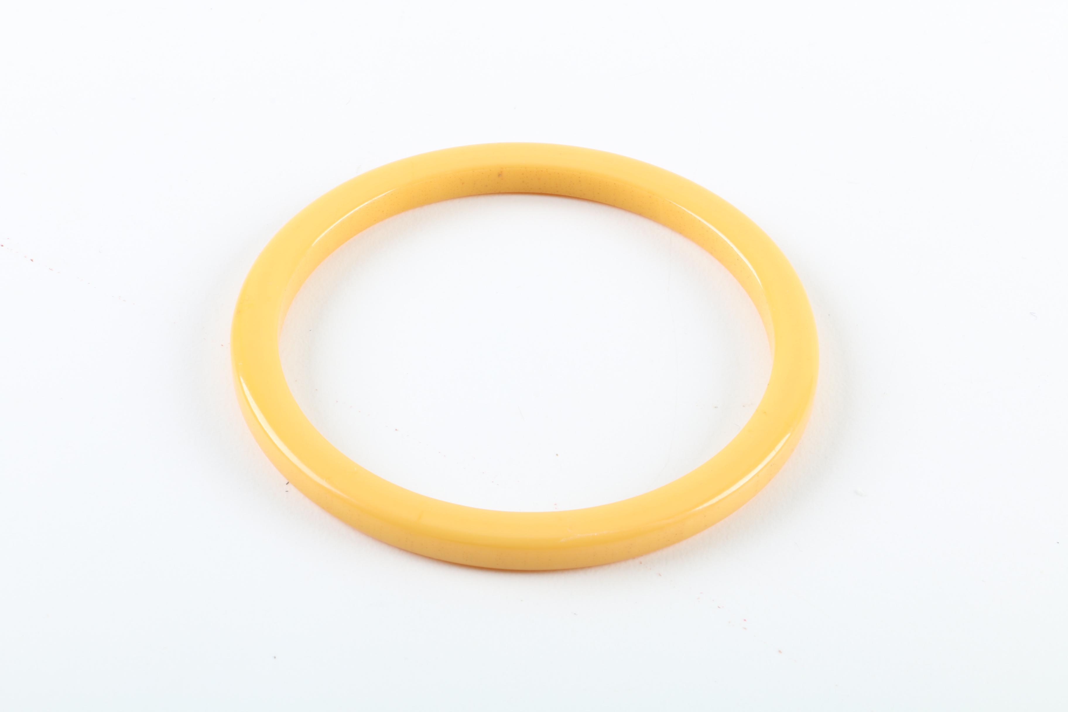 Yellow Bakelite Bangles