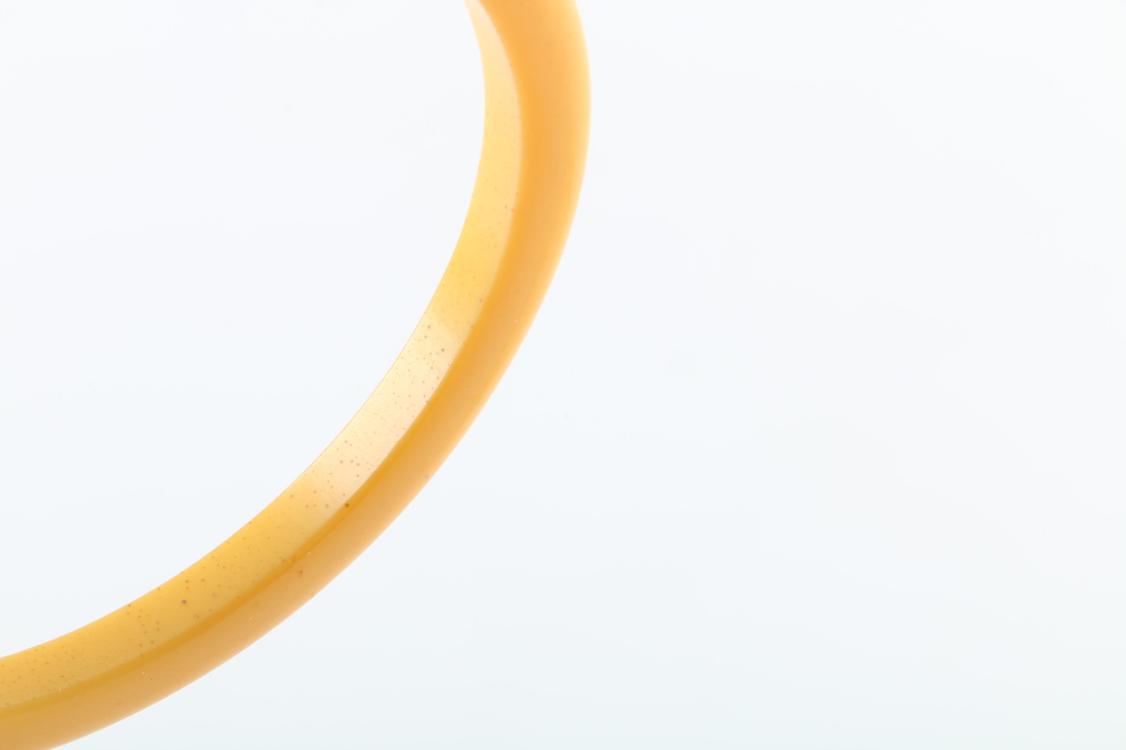 Yellow Bakelite Bangles