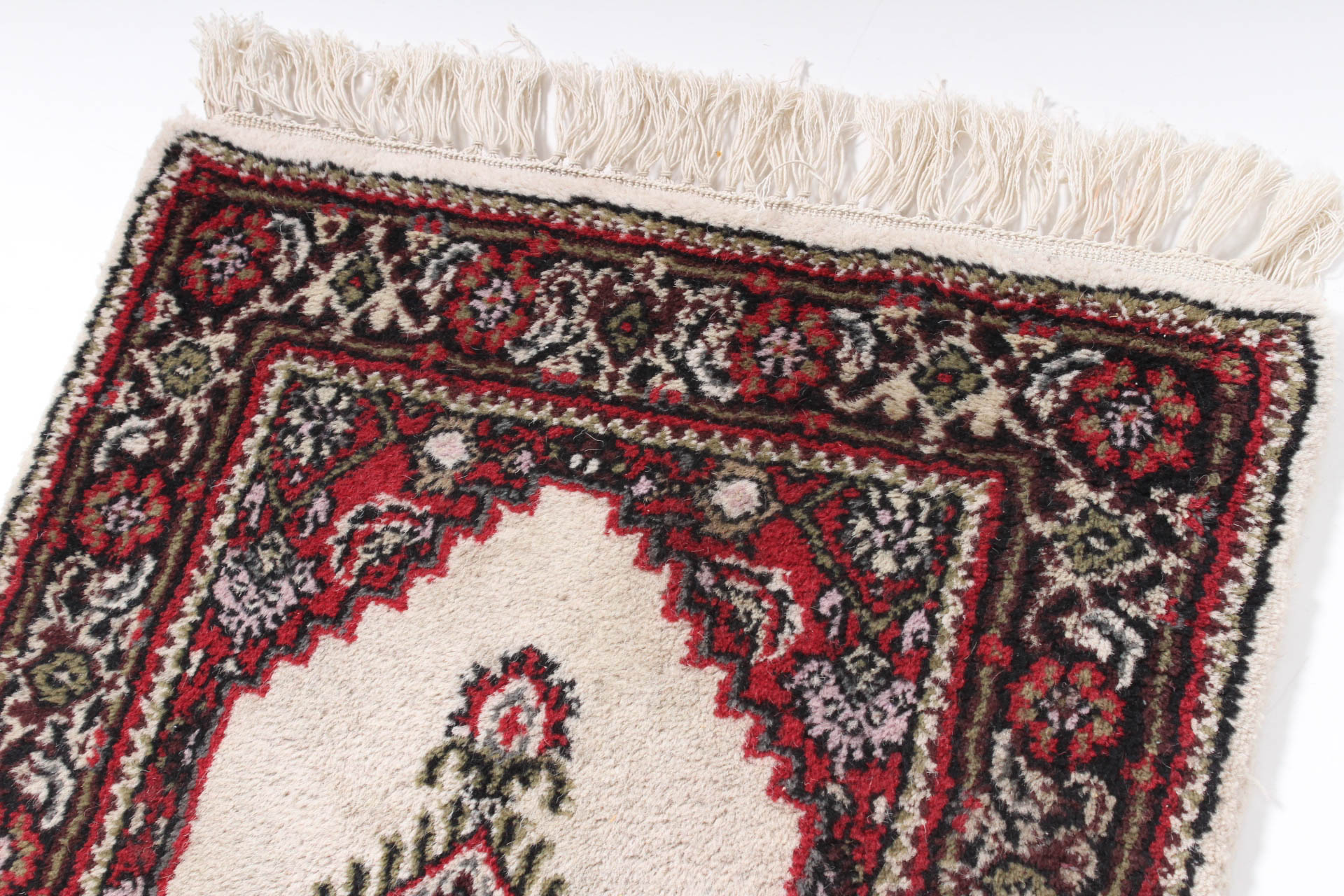 Hand-Knotted Indo-Persian Bijar Accent Rug