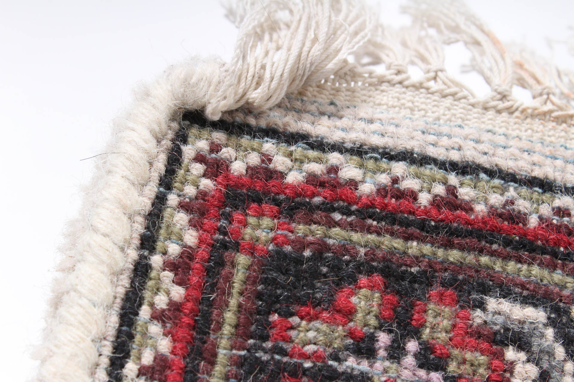 Hand-Knotted Indo-Persian Bijar Accent Rug