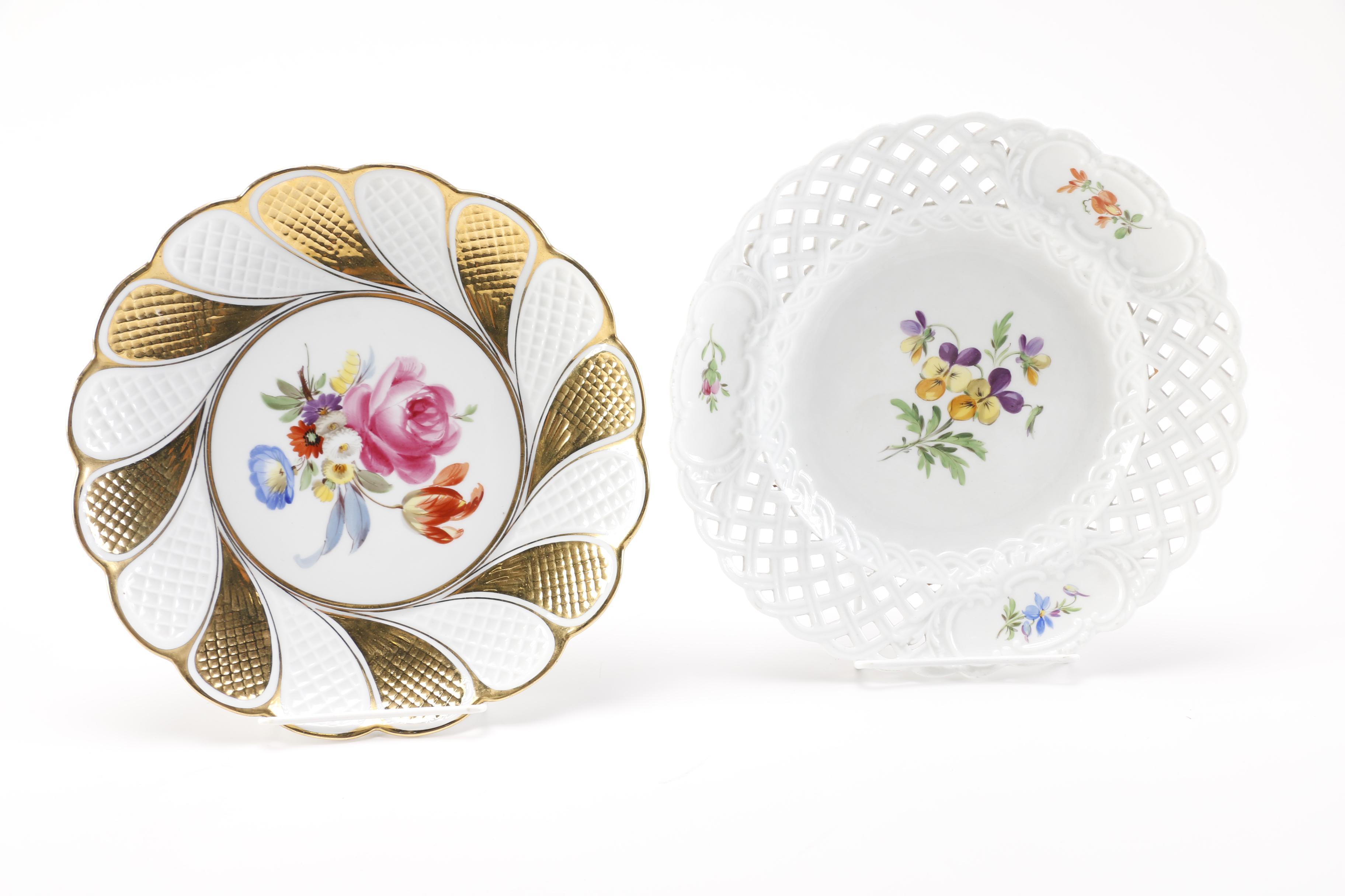 Vintage Meissien Chargers/Serving Plates