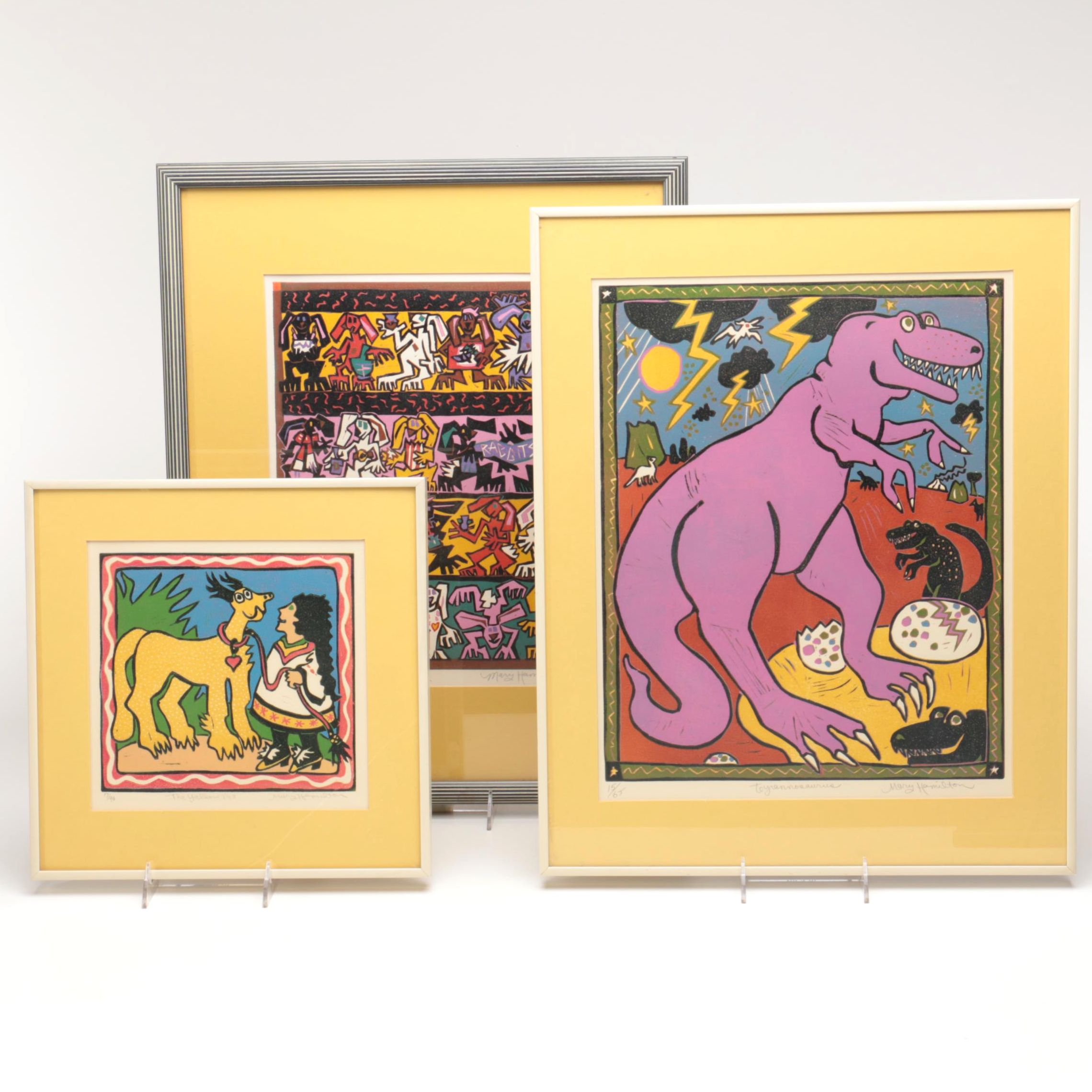 Mary Hamilton Limited Edition Linocuts on Paper