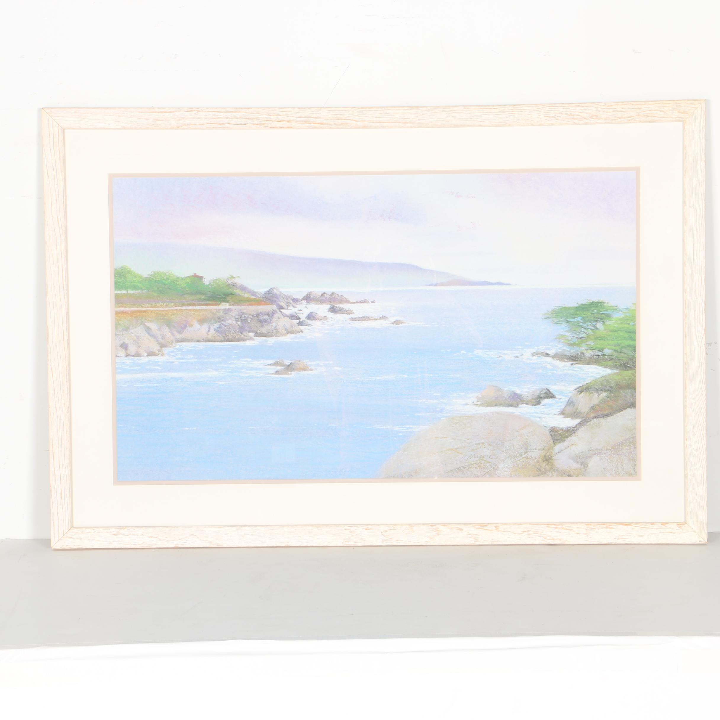Ocean Scene Offset Lithograph
