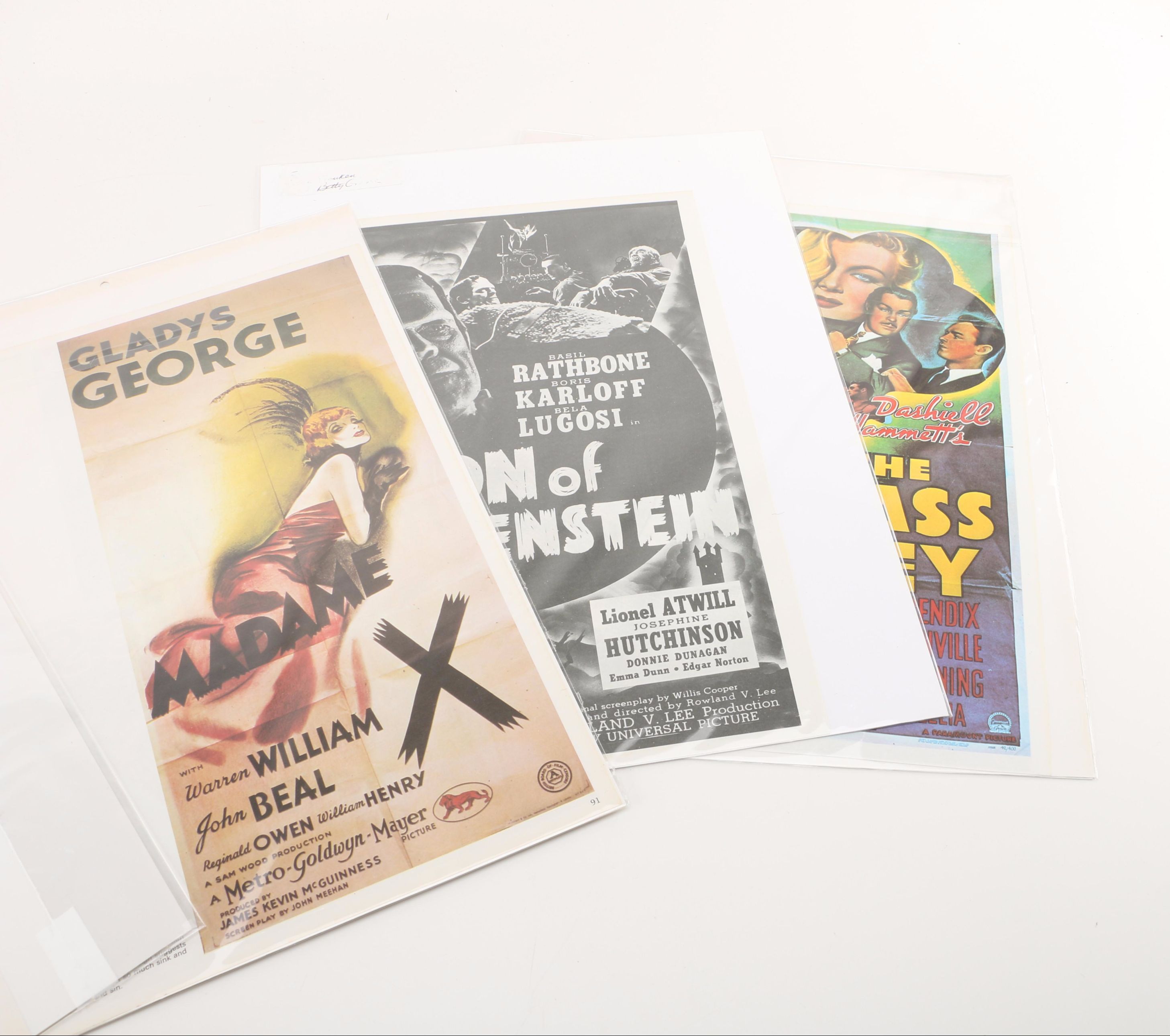 Collection of Reproduction Vintage Movie Posters