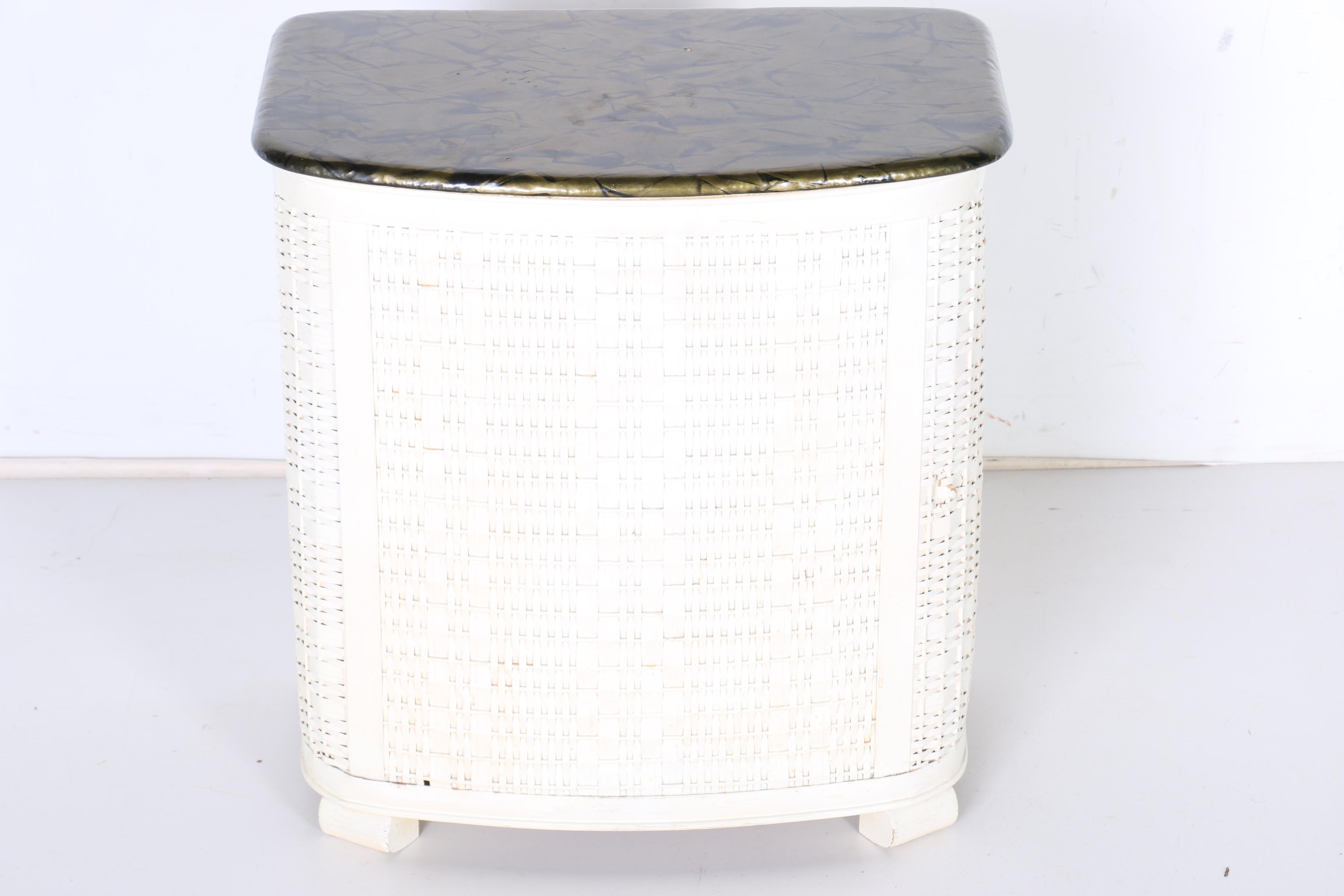 Vintage Mid-Century Pearlwick Hamper