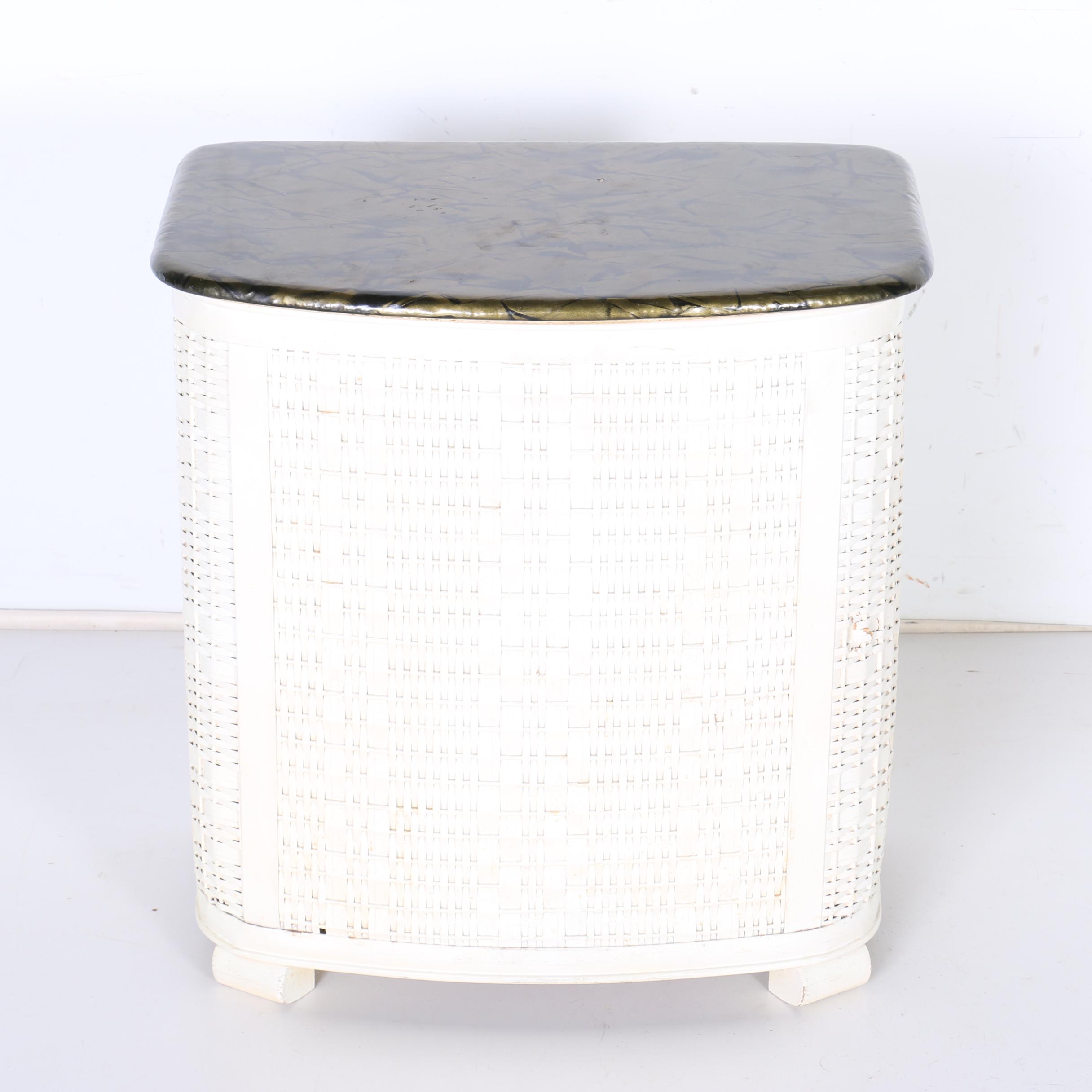 Vintage Mid-Century Pearlwick Hamper