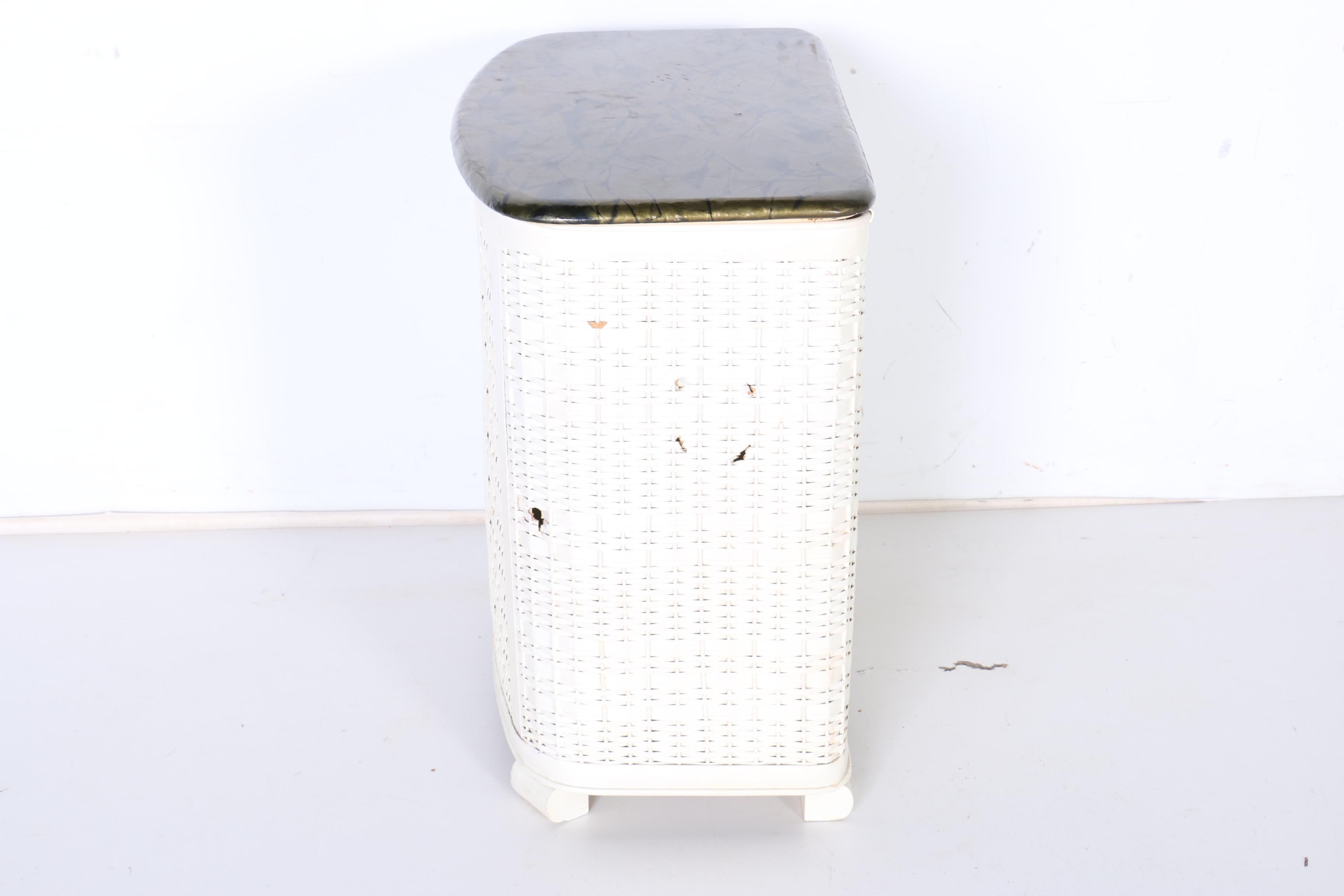 Vintage Mid-Century Pearlwick Hamper