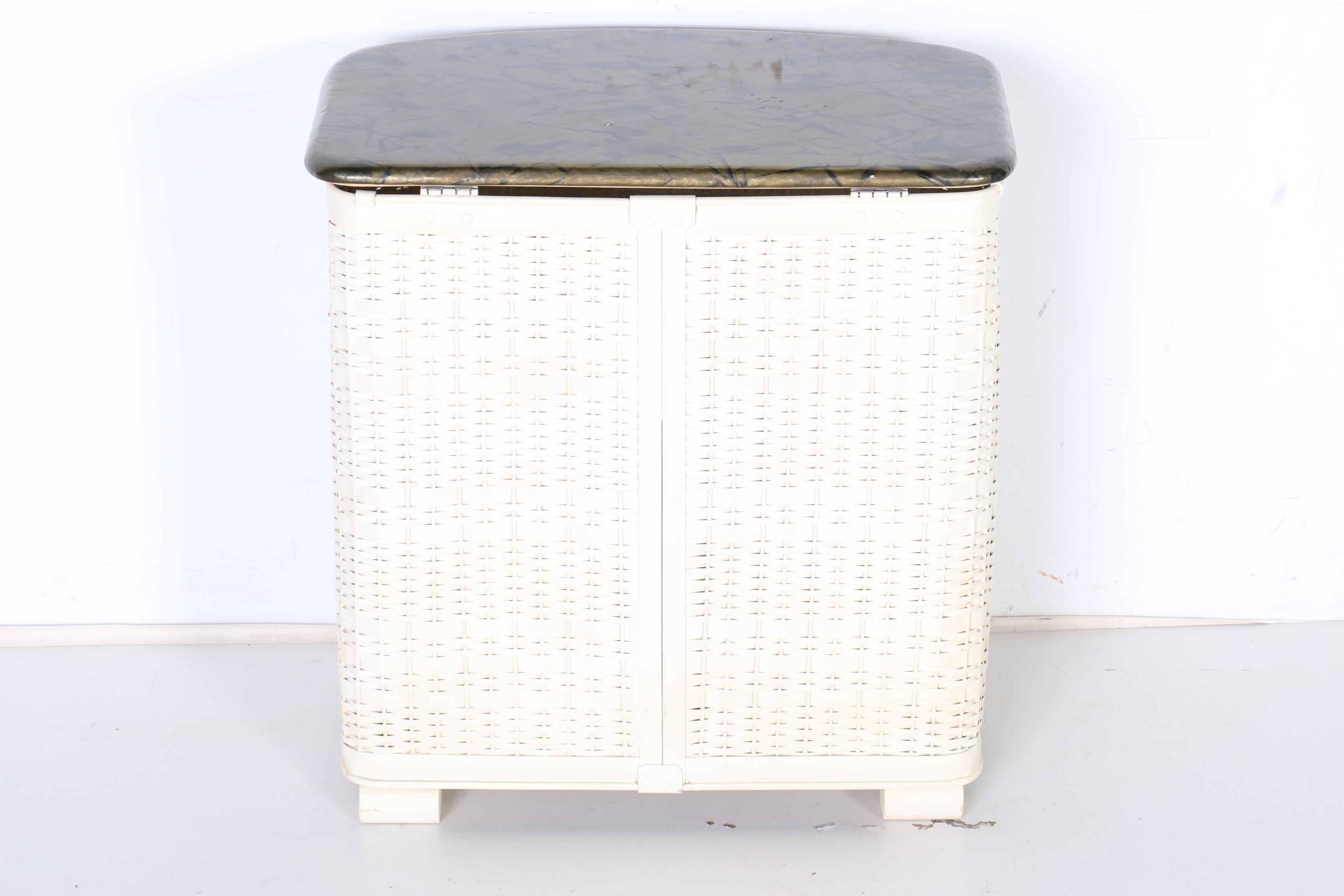 Vintage Mid-Century Pearlwick Hamper