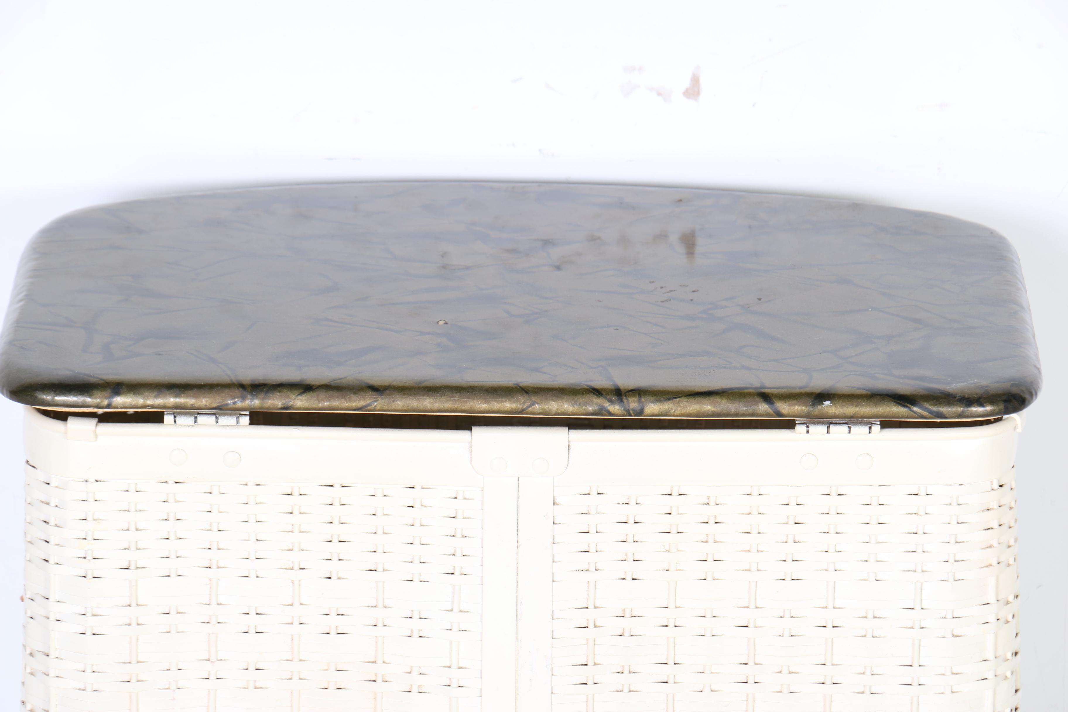 Vintage Mid-Century Pearlwick Hamper