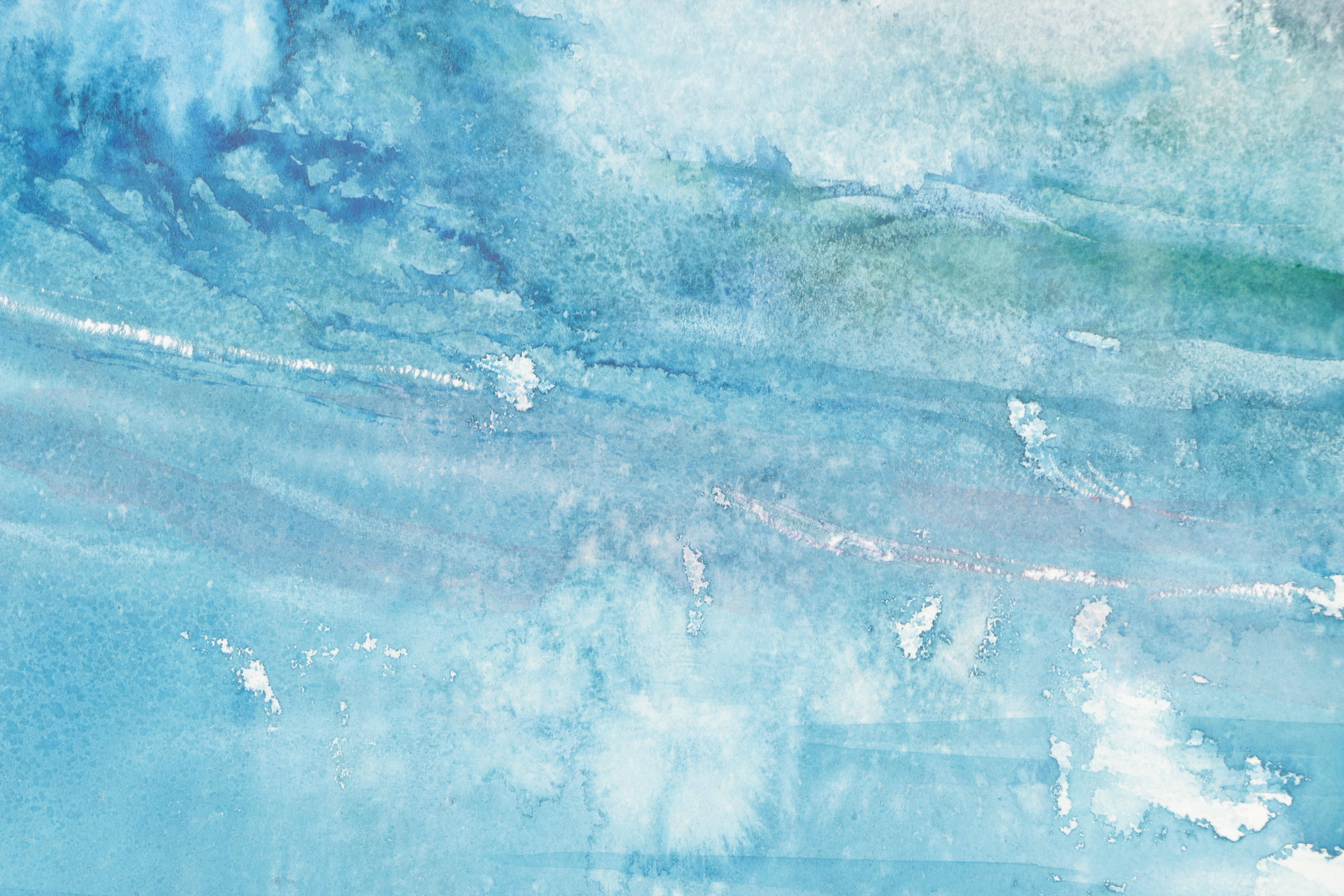 Sandy Ezell Watercolor of the Ocean