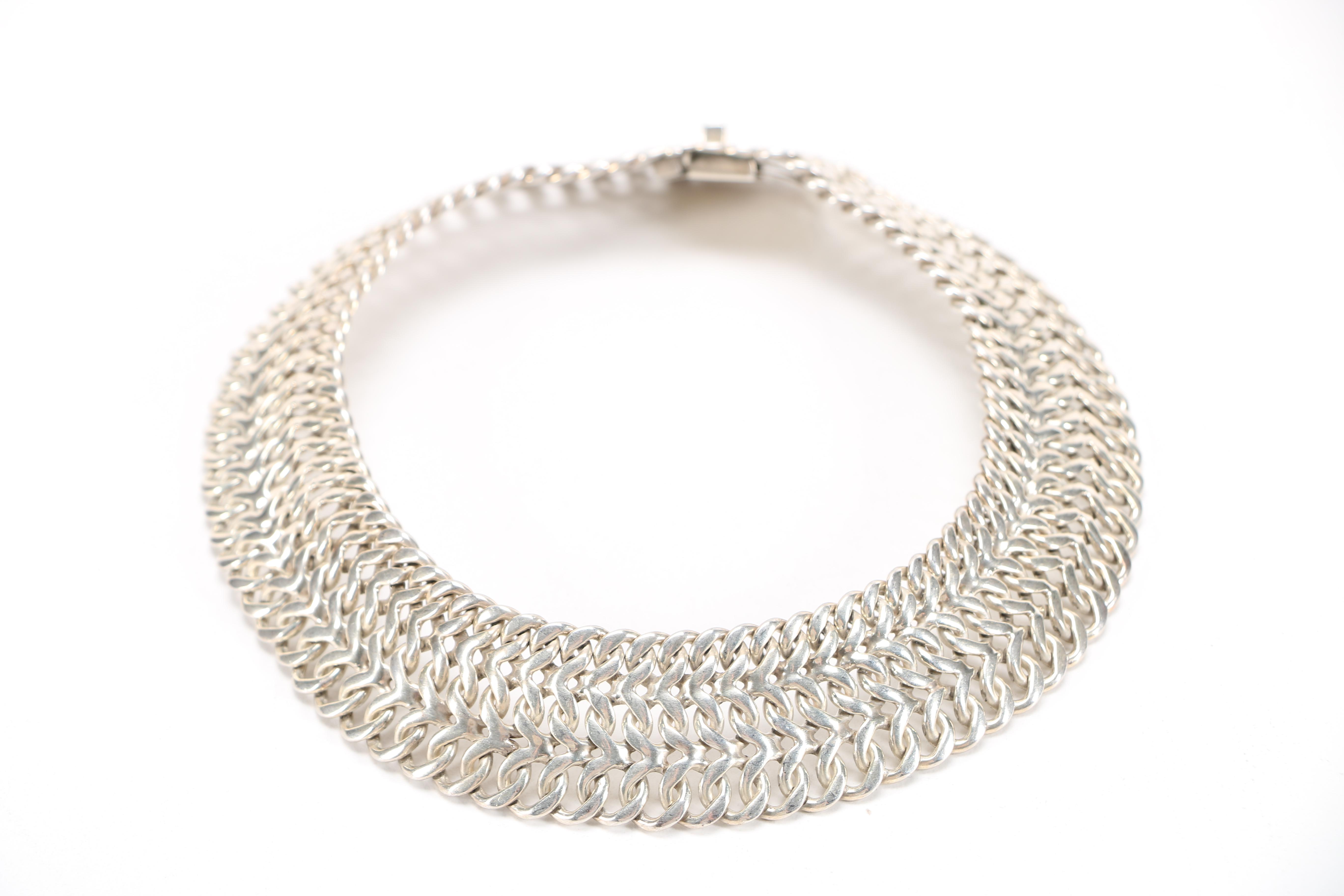 Sterling Silver Necklace and Bracelet