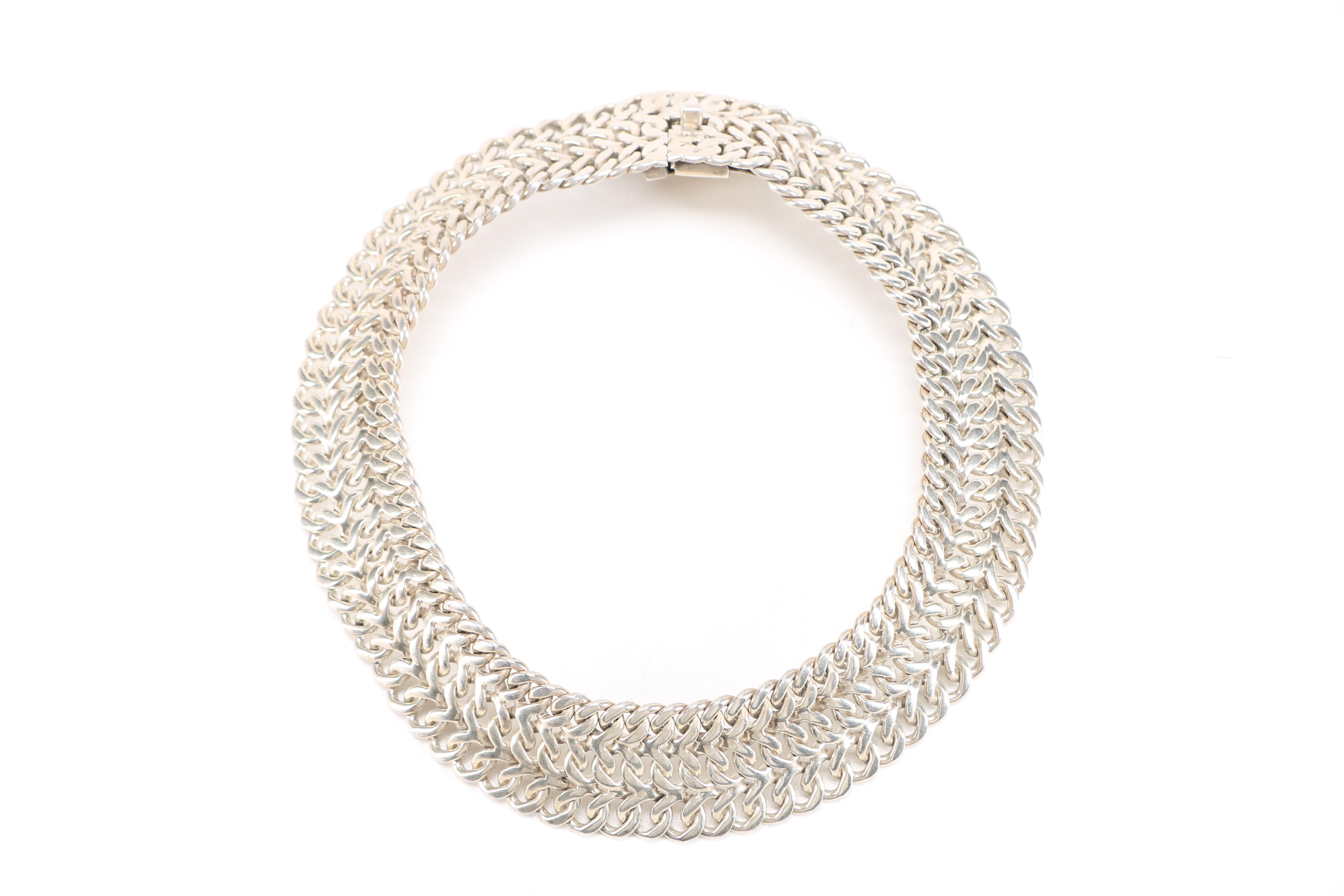 Sterling Silver Necklace and Bracelet