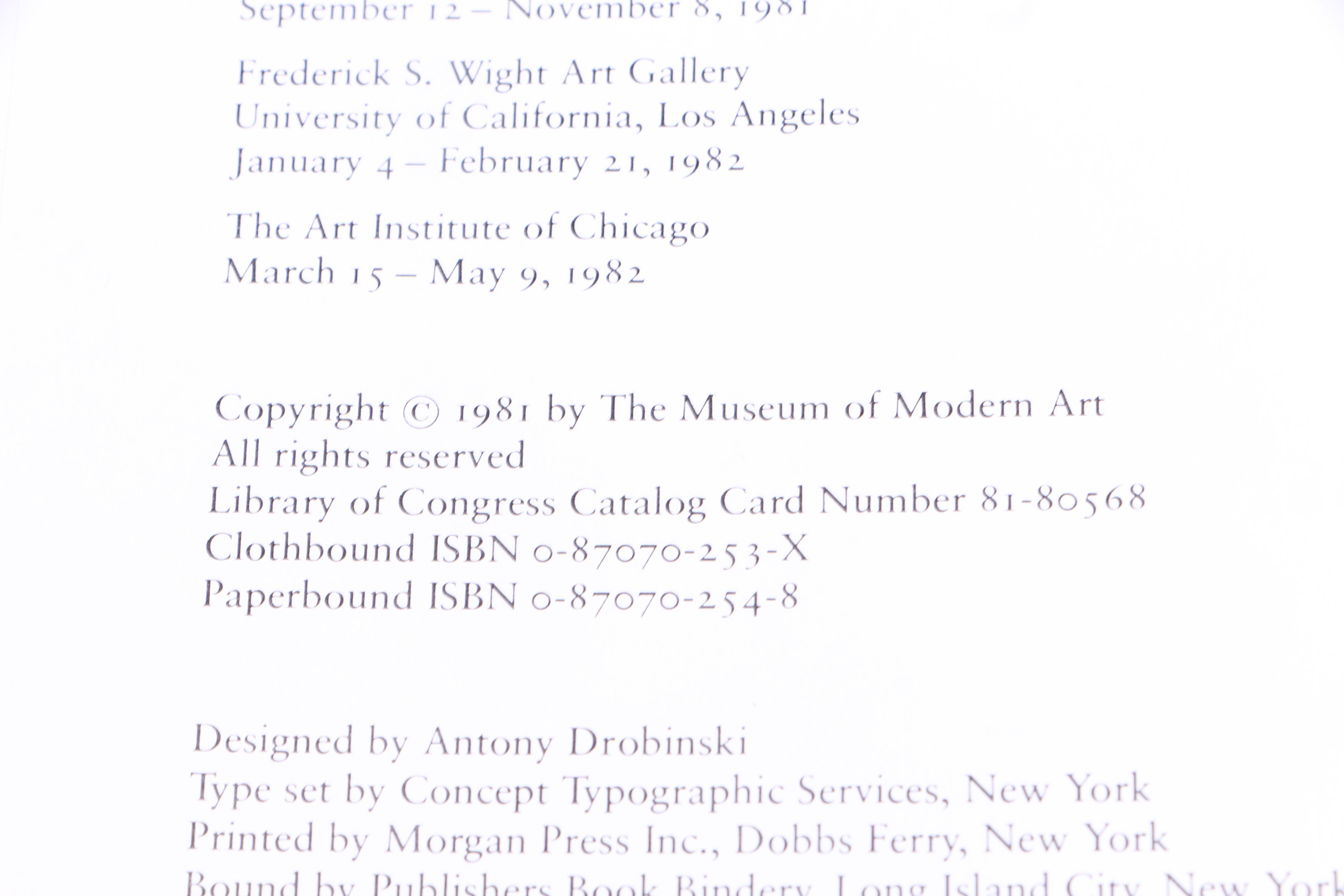 1981 "Before Photography: Painting and the Invention of Photography" by Peter Galassi