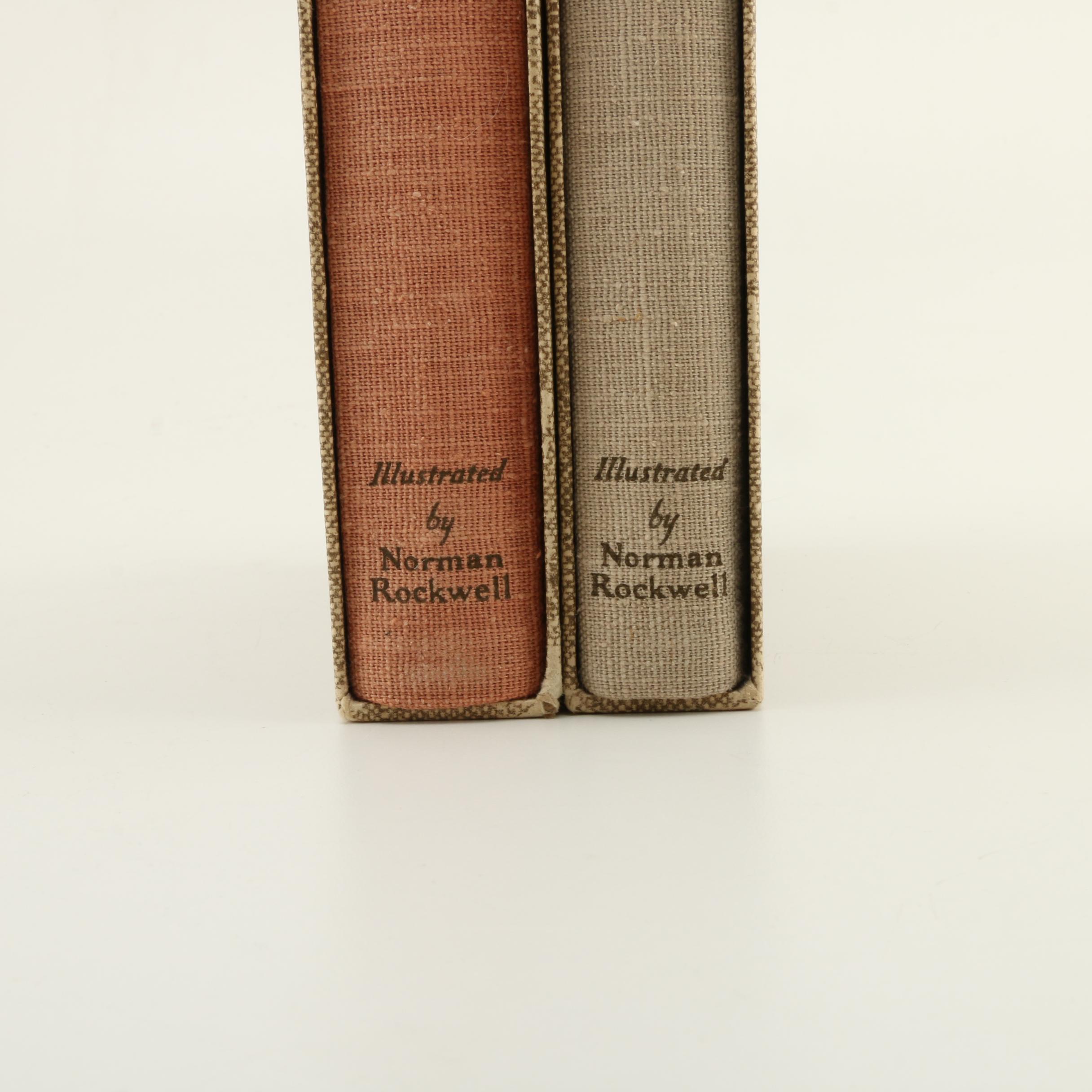 "The Adventures Of Huckleberry Finn" And "The Adventures Of Tom Sawyer" Illustrated By Norman Rockwell