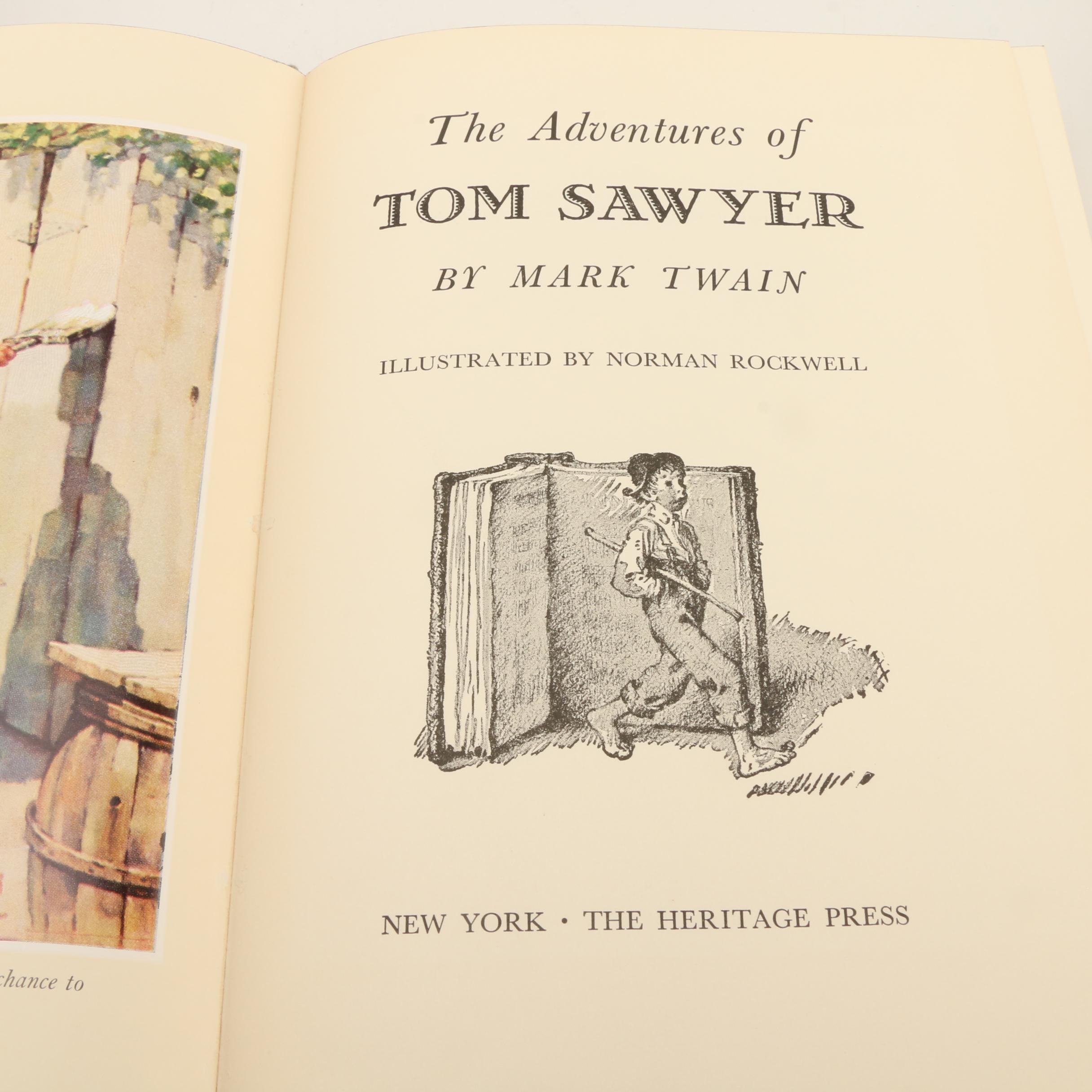 "The Adventures Of Huckleberry Finn" And "The Adventures Of Tom Sawyer" Illustrated By Norman Rockwell