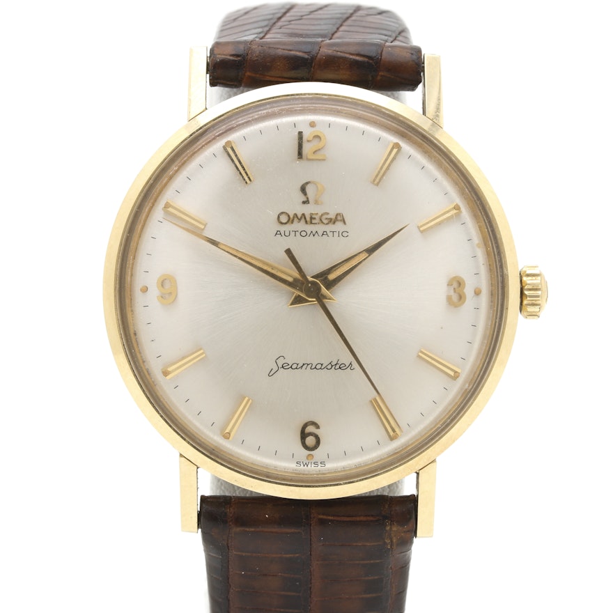 Omega 14K Yellow Gold "Seamaster" Automatic Wristwatch