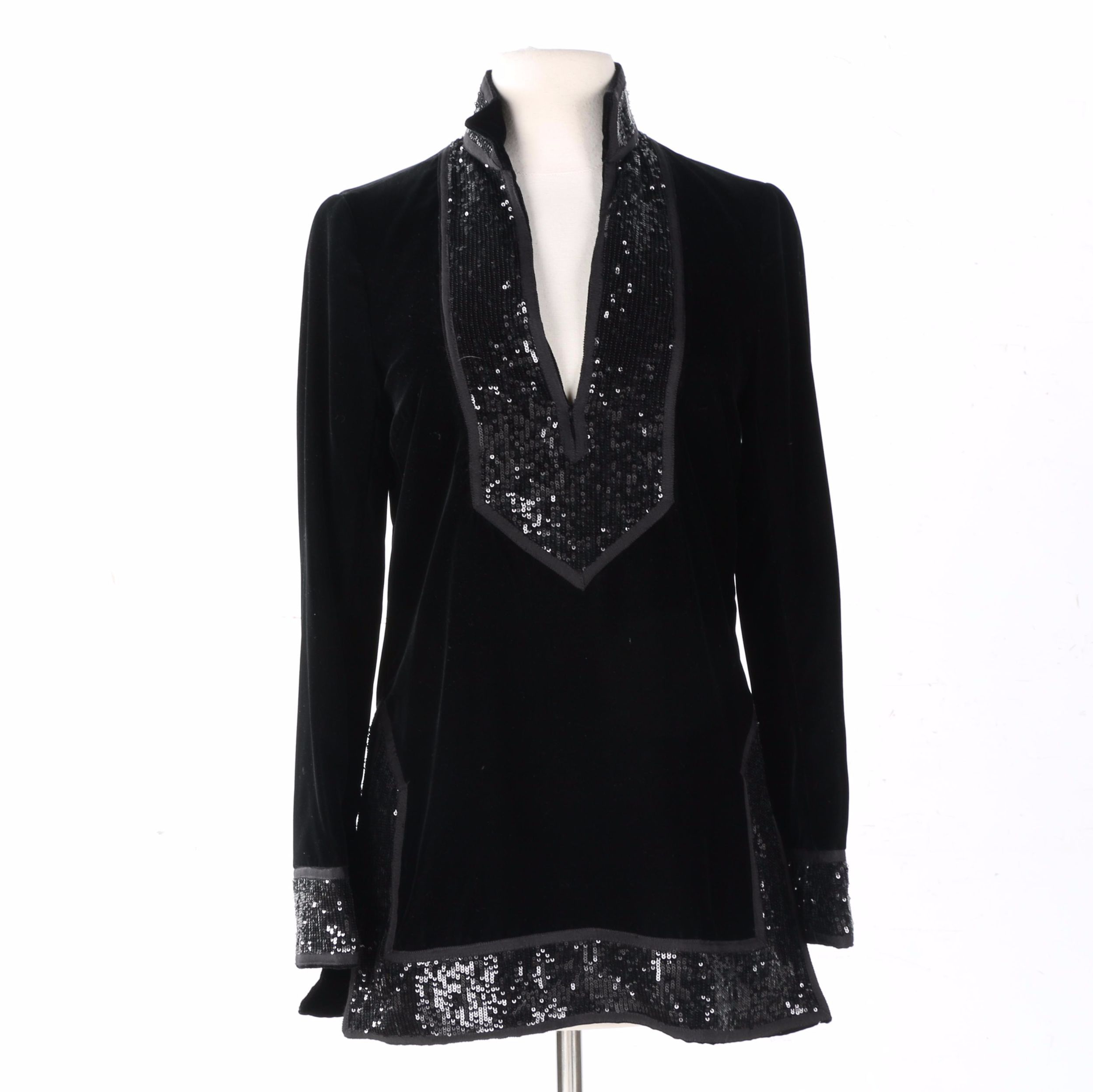 Velvet and Sequined Tory Burch Tunic