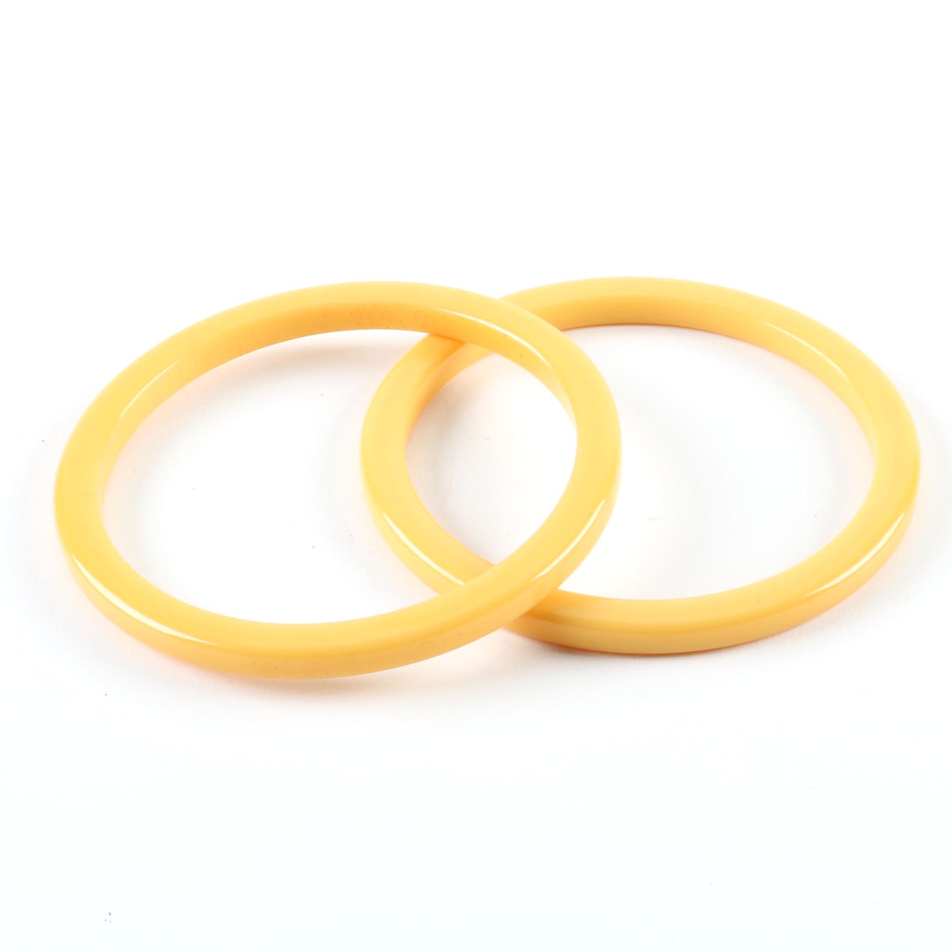 Yellow Bakelite Bangles