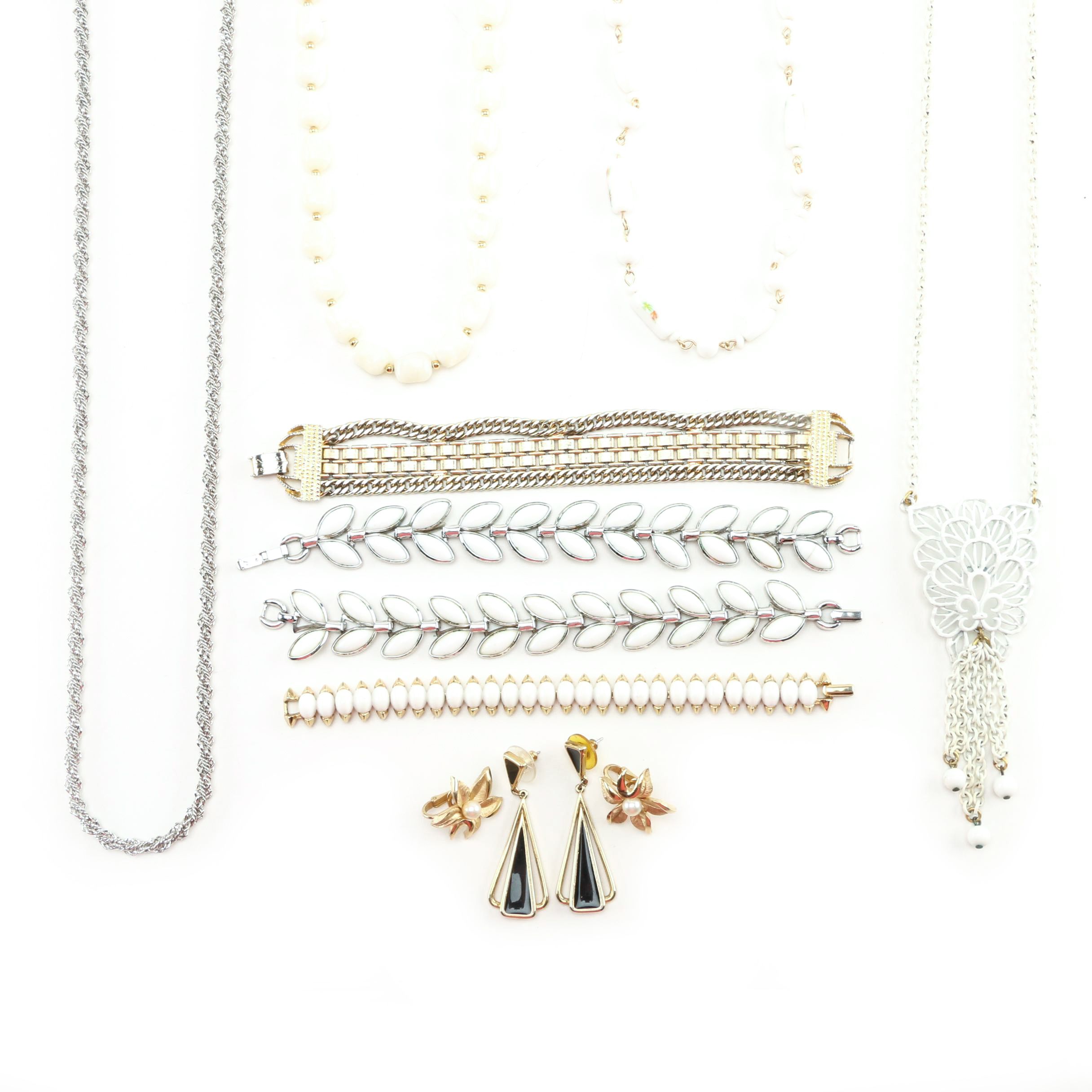 Art Deco Inspired Jewelry Including Trifari and Whiting and Davis