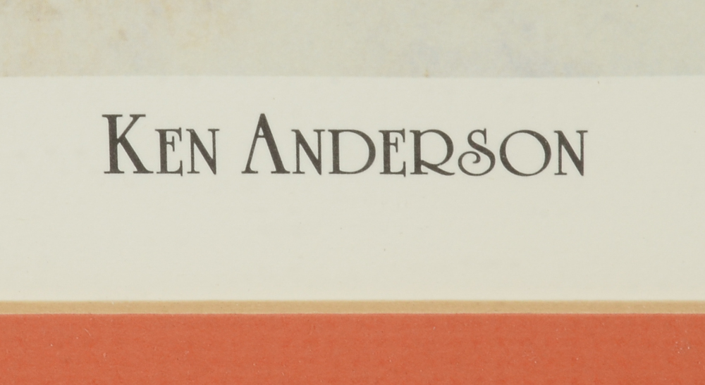 Ken Anderson Signed Print