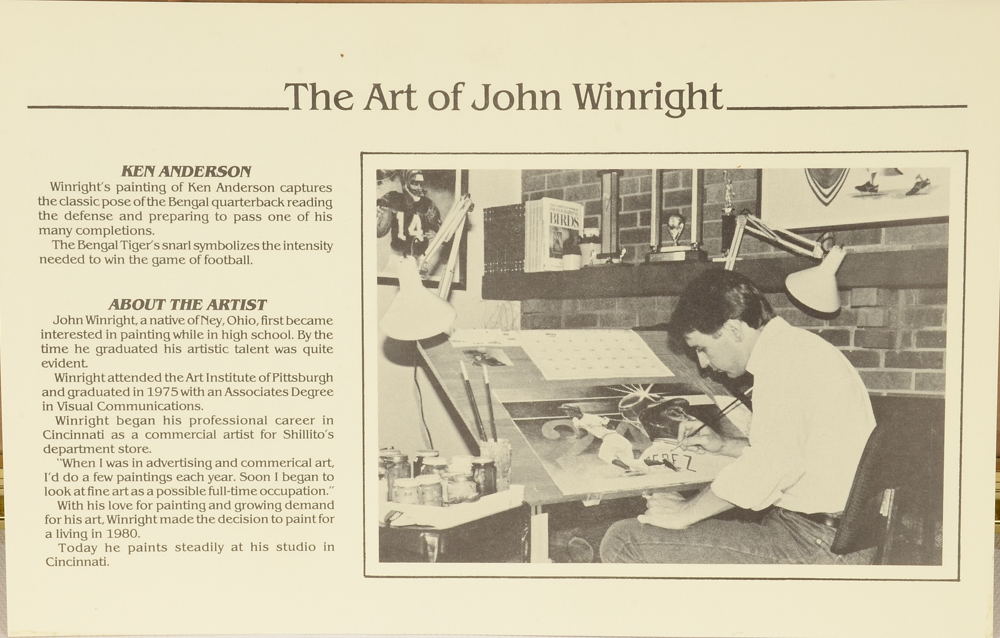 Ken Anderson Signed Print