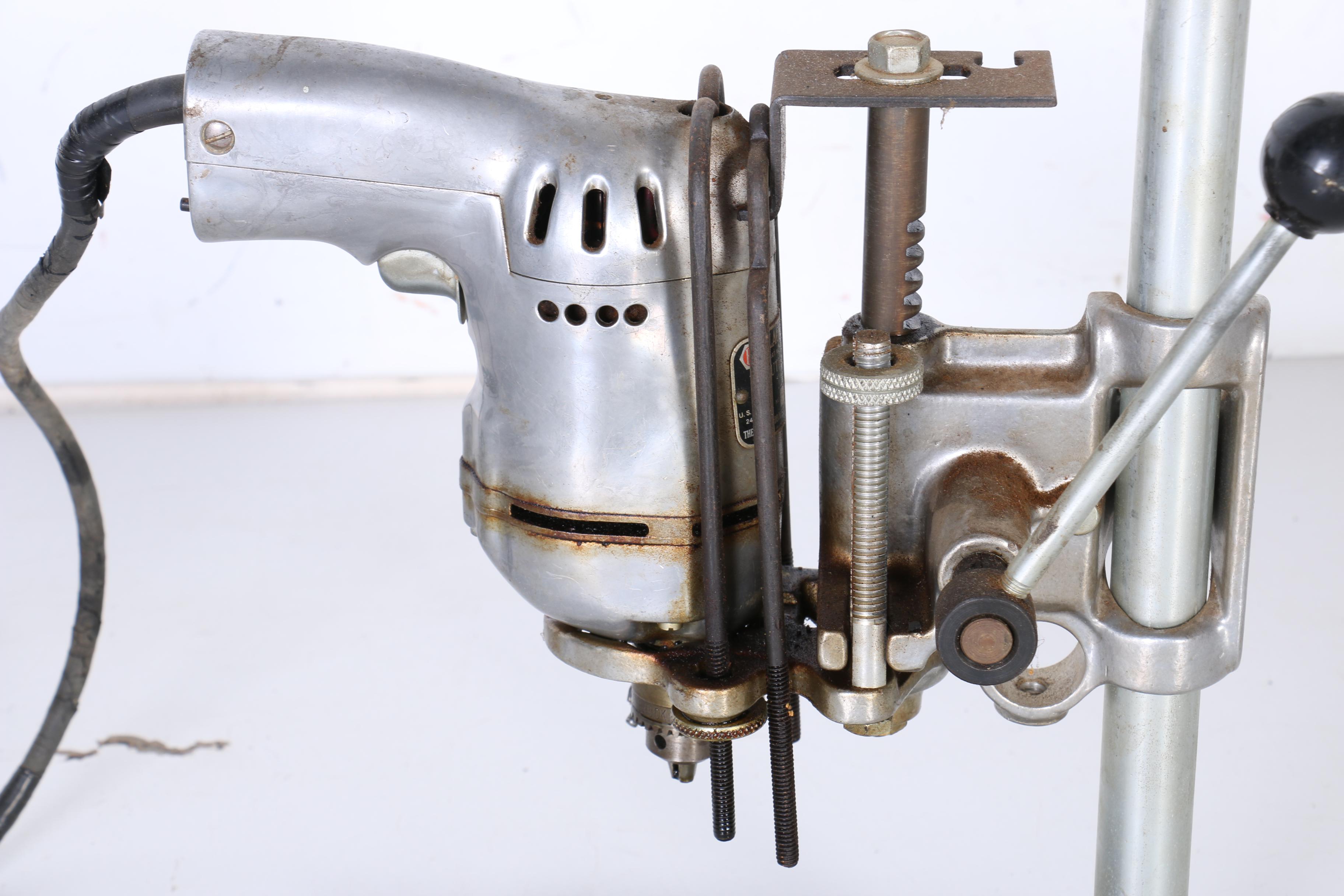 Vintage Black & Decker 1/4" Utility Drill With Press