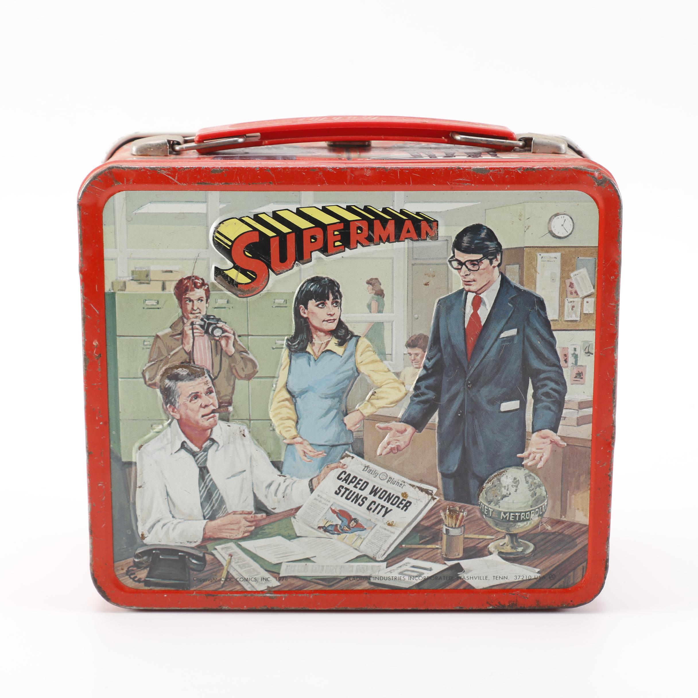 Vintage Superman Metal Lunchbox