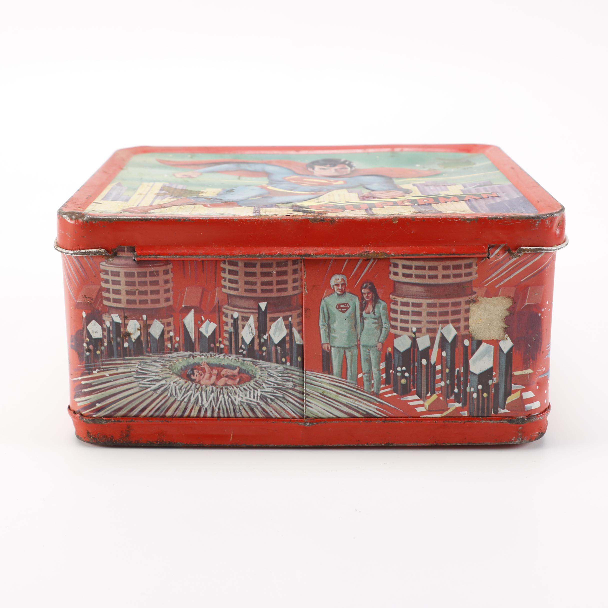 Vintage Superman Metal Lunchbox