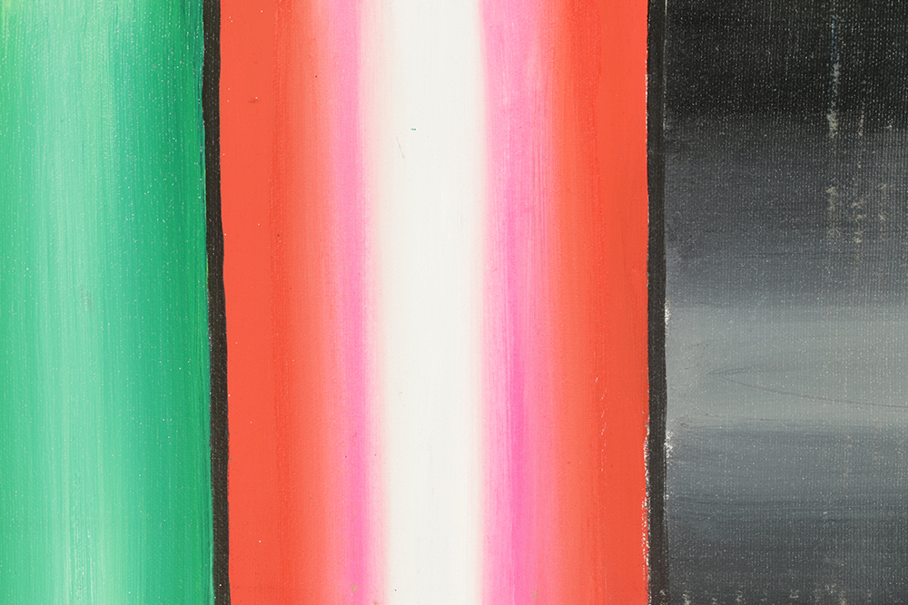 Henry Kallem Oil Painting on Canvas Double-Sided Abstraction