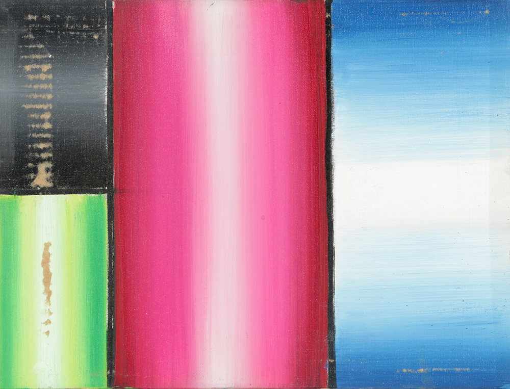 Henry Kallem Oil Painting on Canvas Double-Sided Abstraction