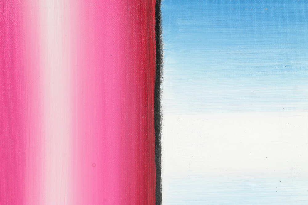 Henry Kallem Oil Painting on Canvas Double-Sided Abstraction