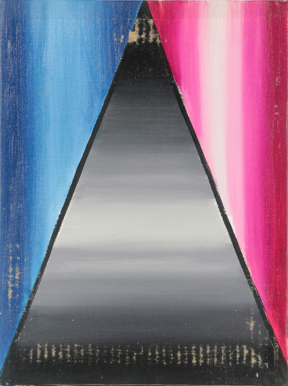 Henry Kallem Oil Painting on Canvas Double-Sided Abstraction